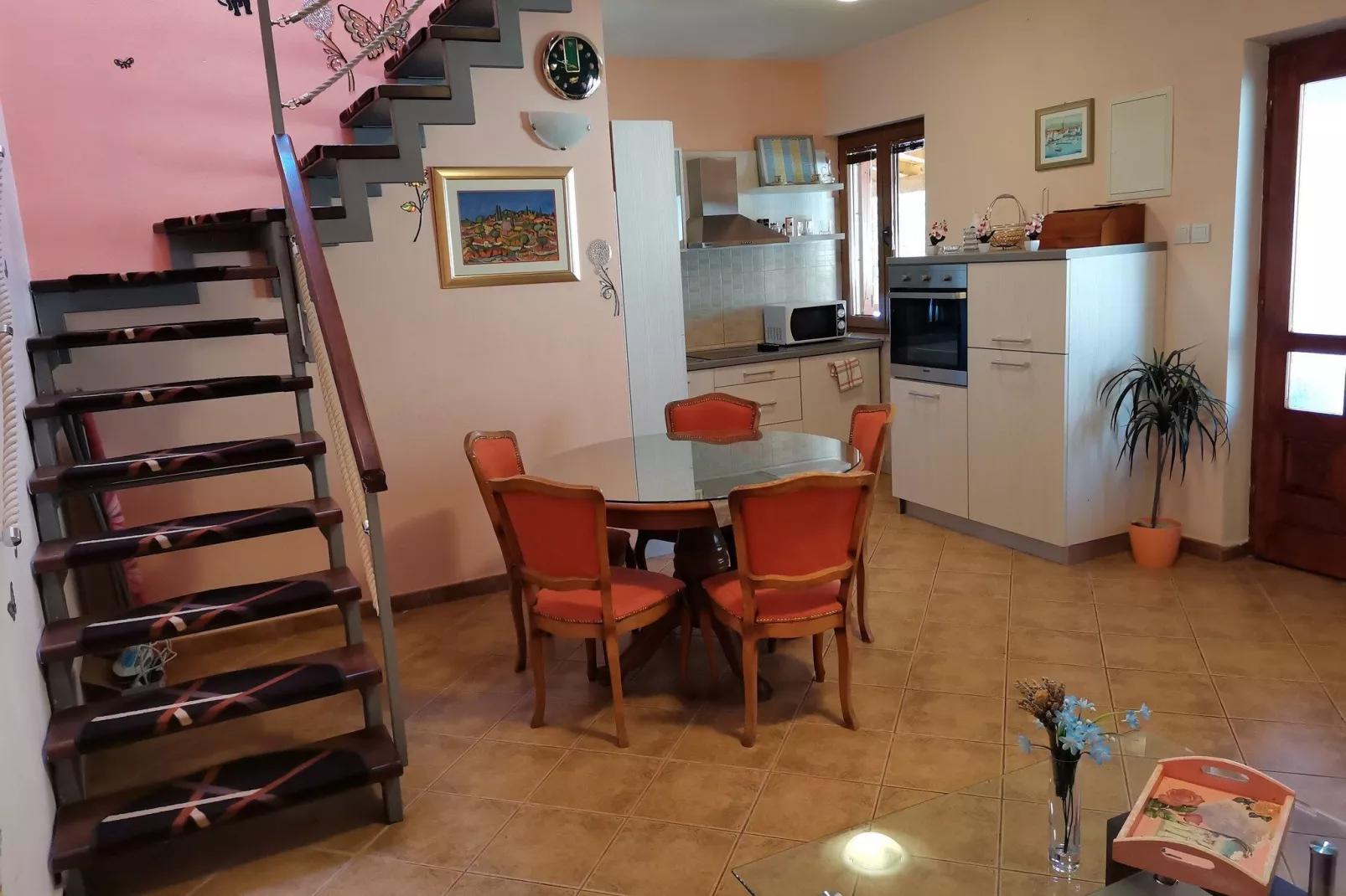 Villa Dore- Holiday House With Swimming Pool (ST)-Dining room
