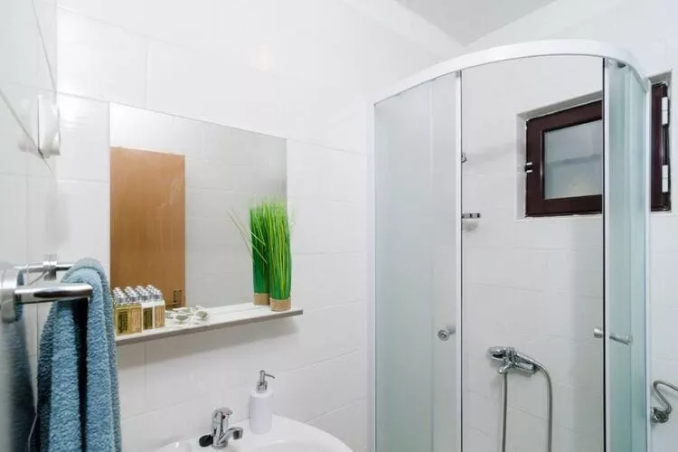 Apartments Ammos - One Bedroom Apartment with Shared Terrace and Sea View (Veliki)-Badezimmer