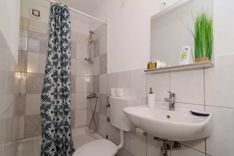 Apartments Ammos - One Bedroom Apartment with Shared Terrace and Sea View (Mali)-Bathroom