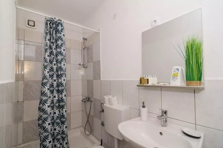Apartments Ammos - One Bedroom Apartment with Shared Terrace and Sea View (Mali)-Bathroom