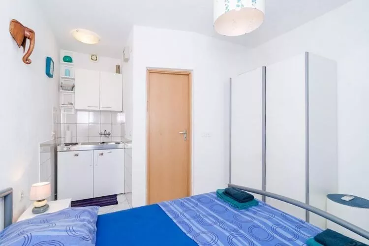 Apartments Ammos - Studio Apartment with Shared Terrace and Sea View-Bedroom