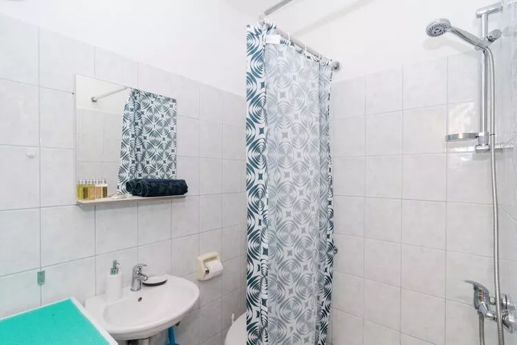 Apartments Ammos - Studio Apartment with Shared Terrace and Sea View-Bathroom