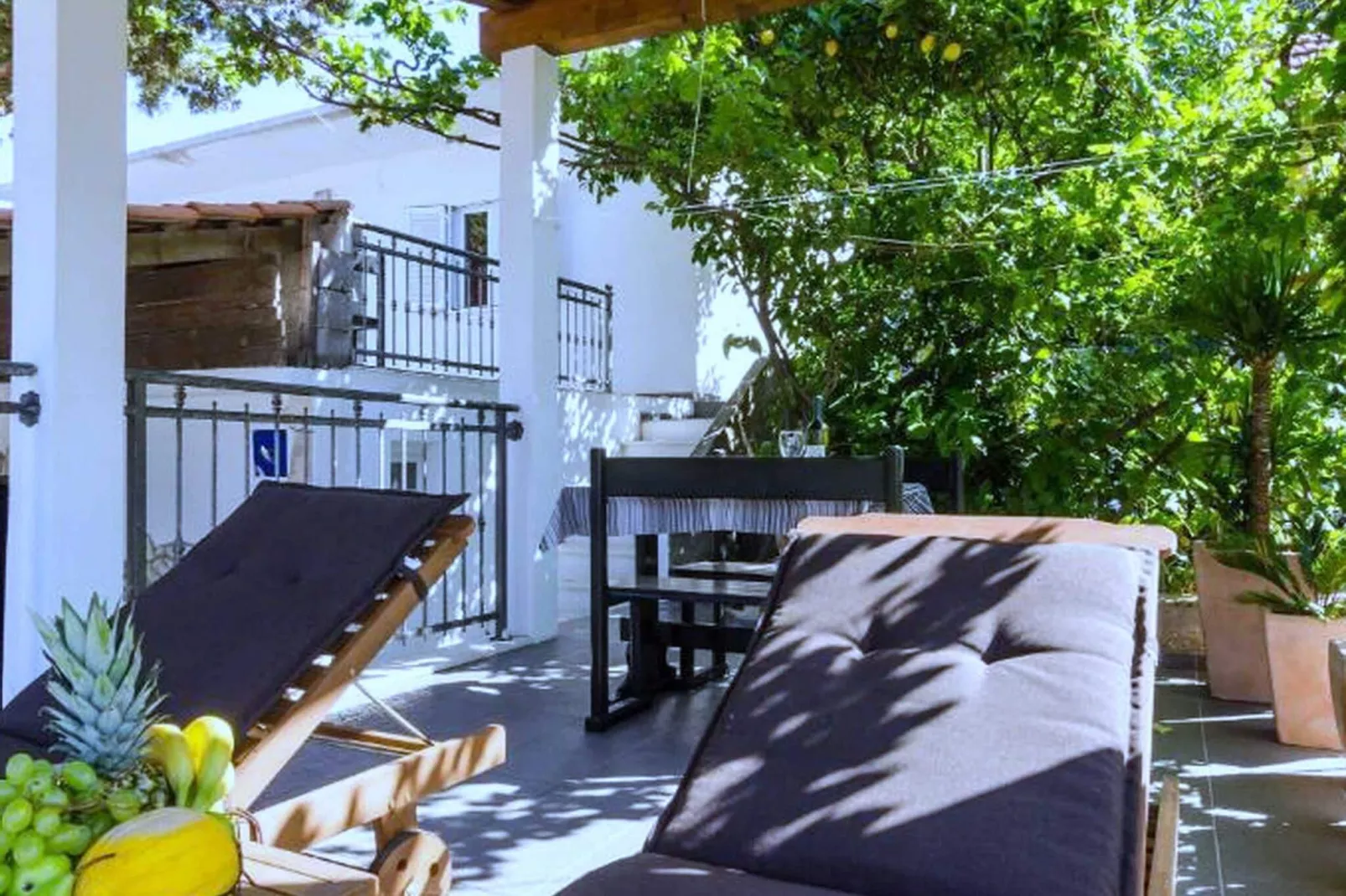 Apartments Ammos - Studio Apartment with Shared Terrace and Sea View-Terrace
