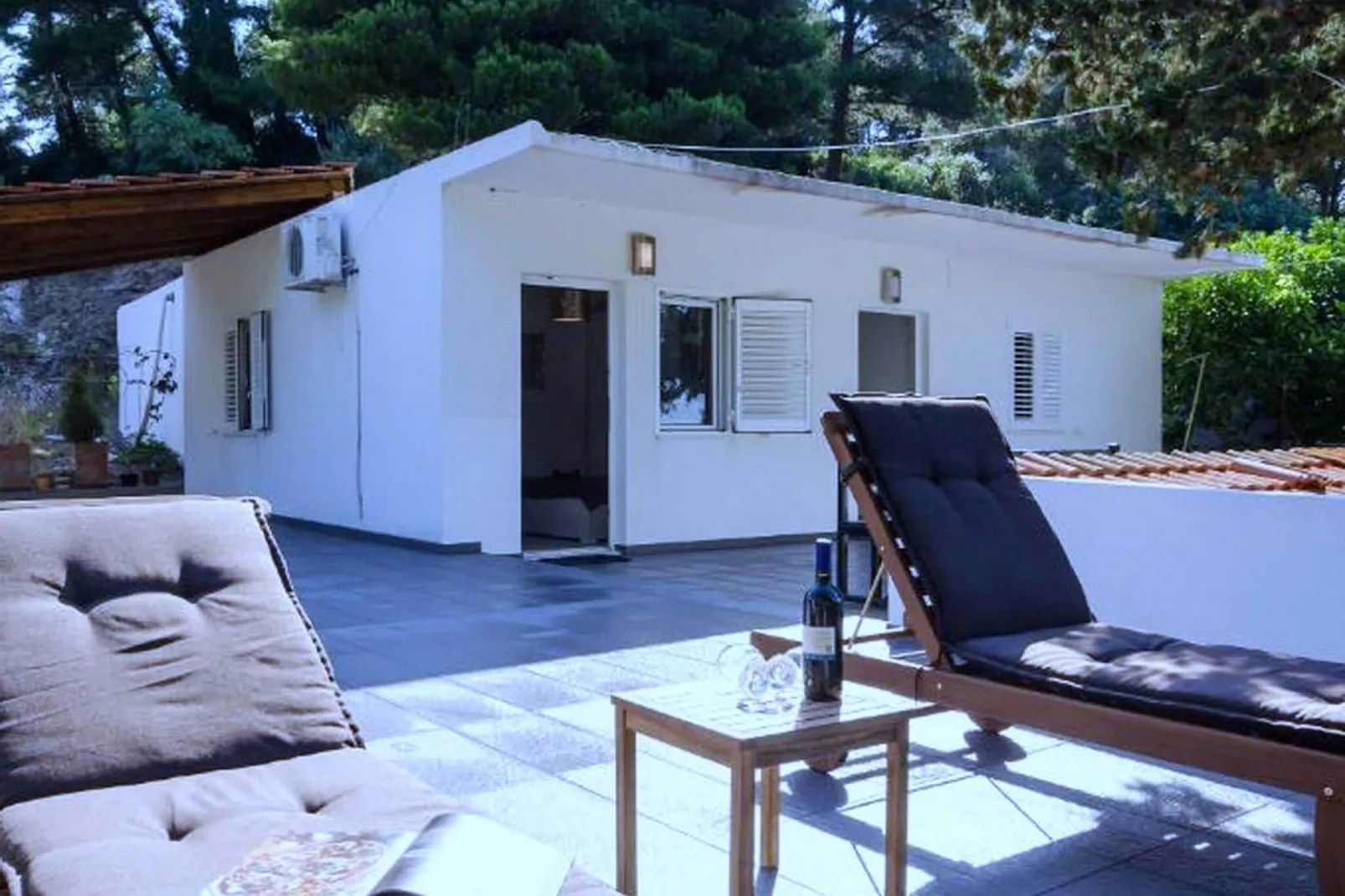 Apartments Ammos - Studio Apartment with Shared Terrace and Sea View-Terrace