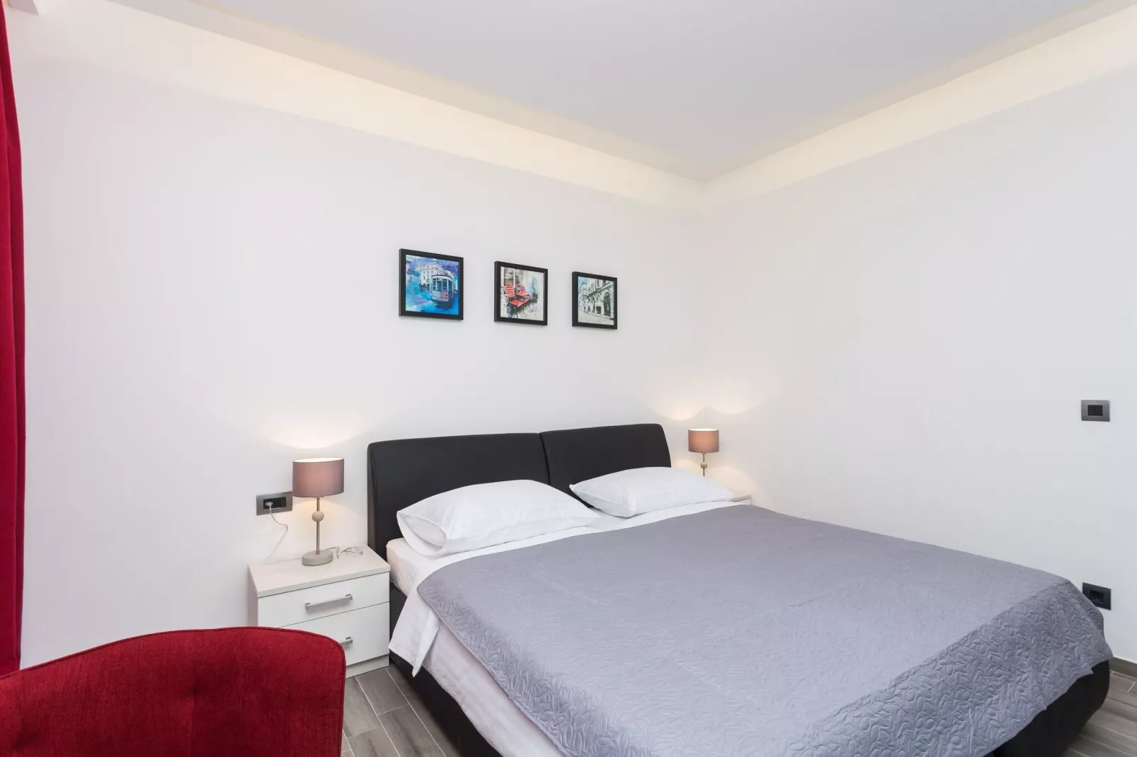 Apartments Villa Peragro - Standard Studio Apartment (CRVENI)-Bedroom