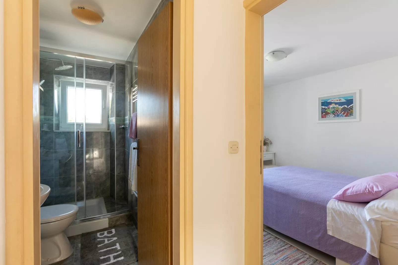 Holiday Home Anima Maris- Duplex Two Bedroom Holiday Home with Terrace and Sea View-Schlafzimmer