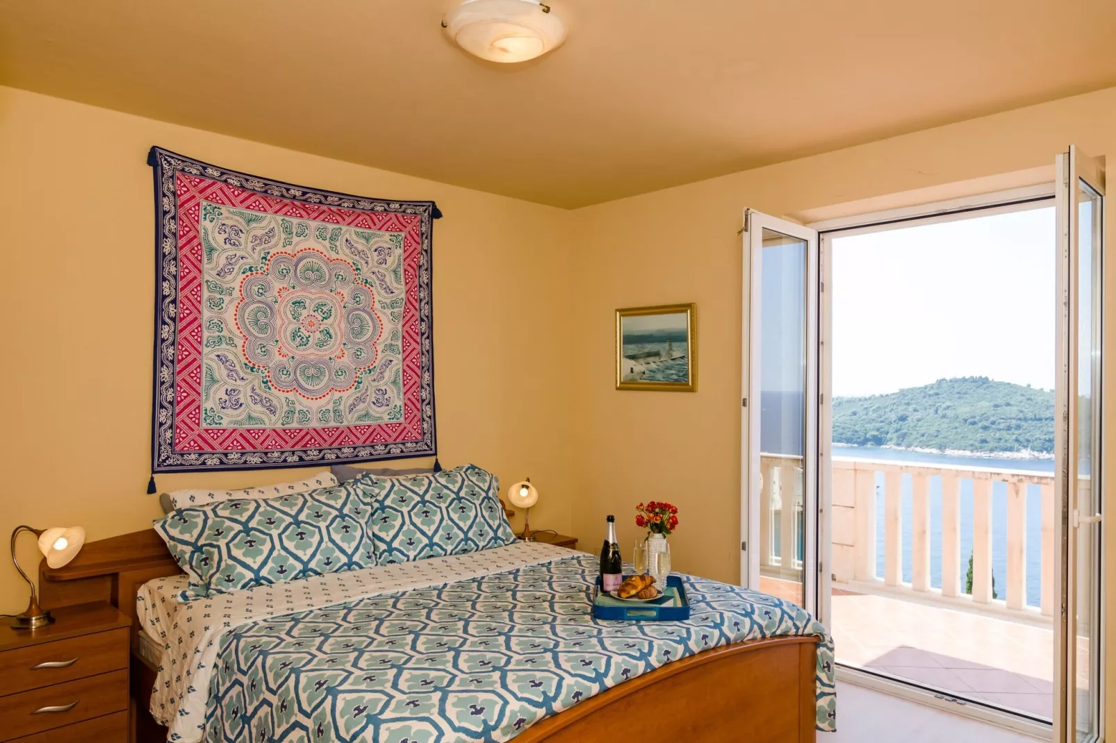 Apartments Bonavista - Superior Two Bedroom Apartment with Balcony and Sea View (A1)-Chambre
