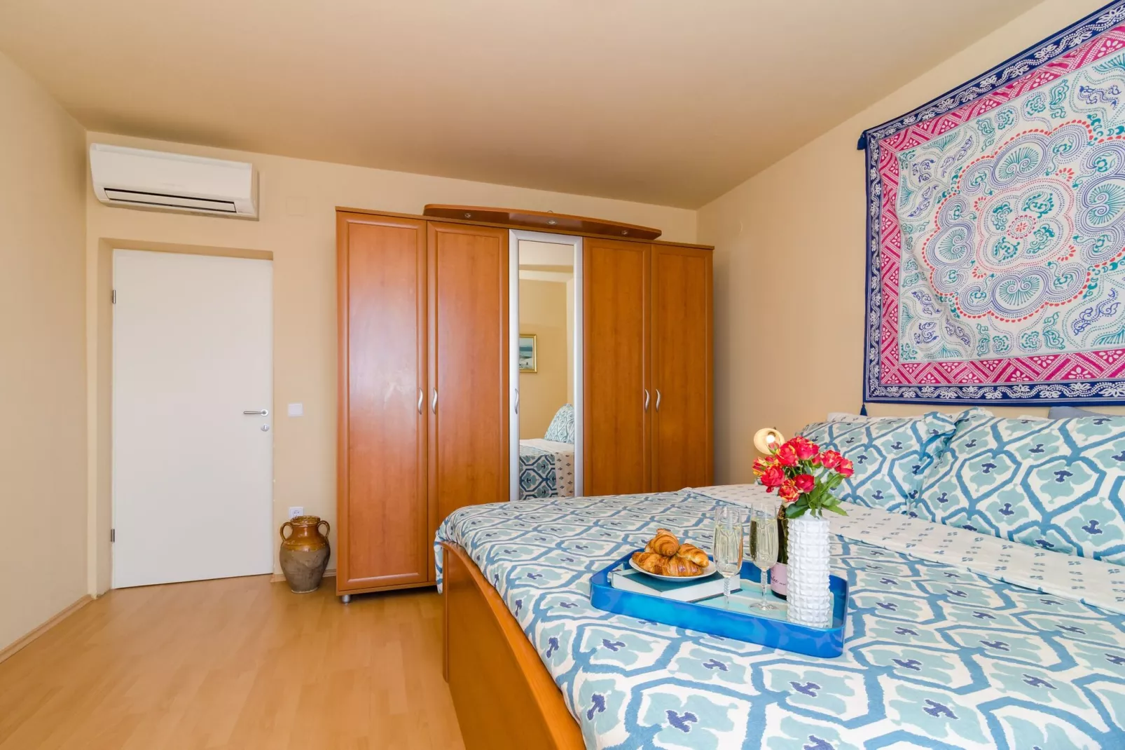Apartments Bonavista - Superior Two Bedroom Apartment with Balcony and Sea View (A1)-Chambre