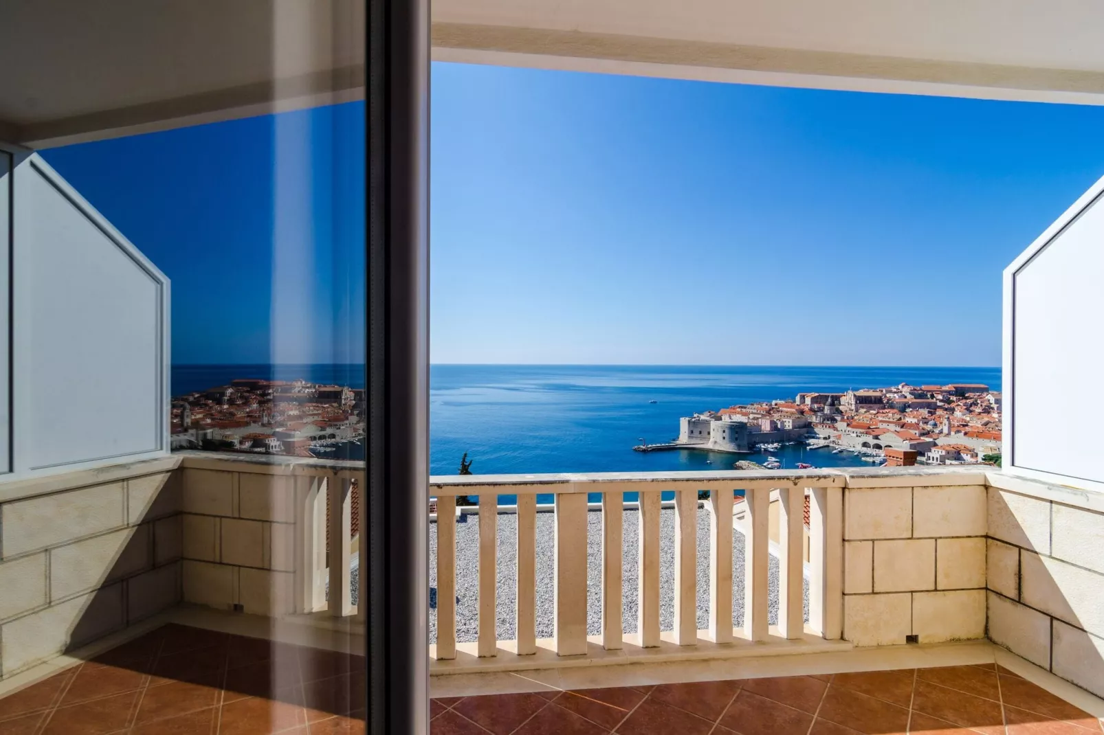 Apartments Bonavista - Premium Two Bedroom Apartment with Balcony and Sea View (A2)-Terrace balcony