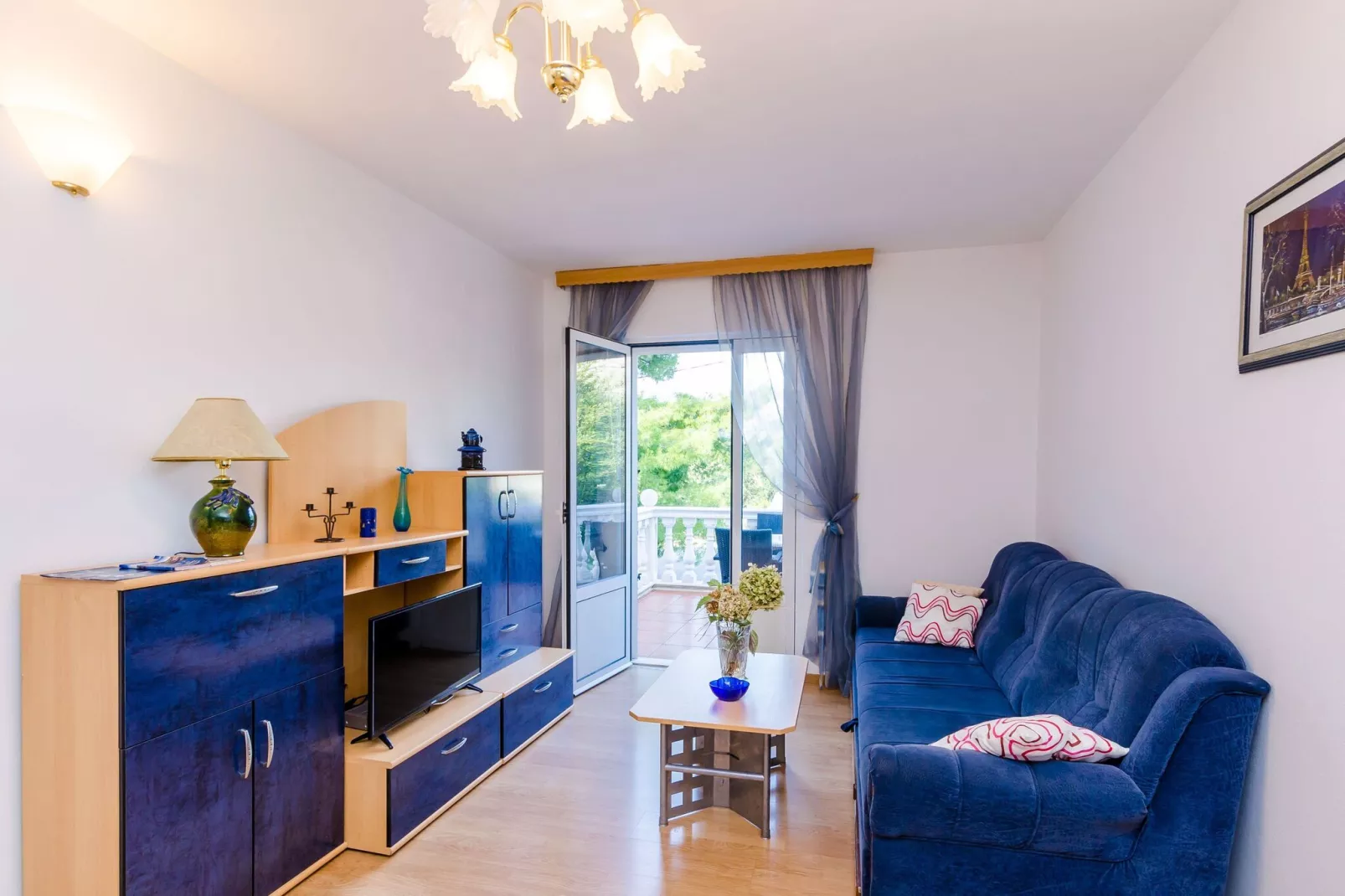Apartment & Rooms Villa Katarina - One Bedroom Apartment with Terrace and Sea View-Salon