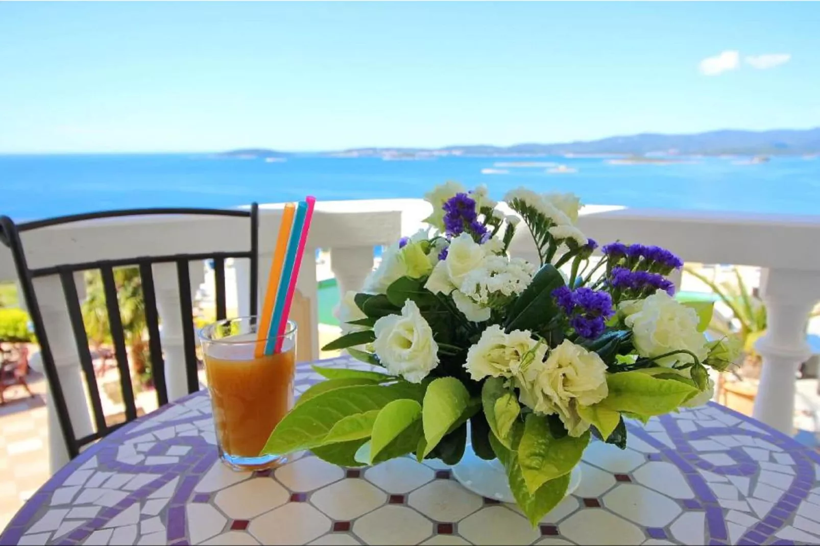 Hotel Pansion Villa Antonio - Two Bedroom Suite with Balcony and Sea View 17-Terrace