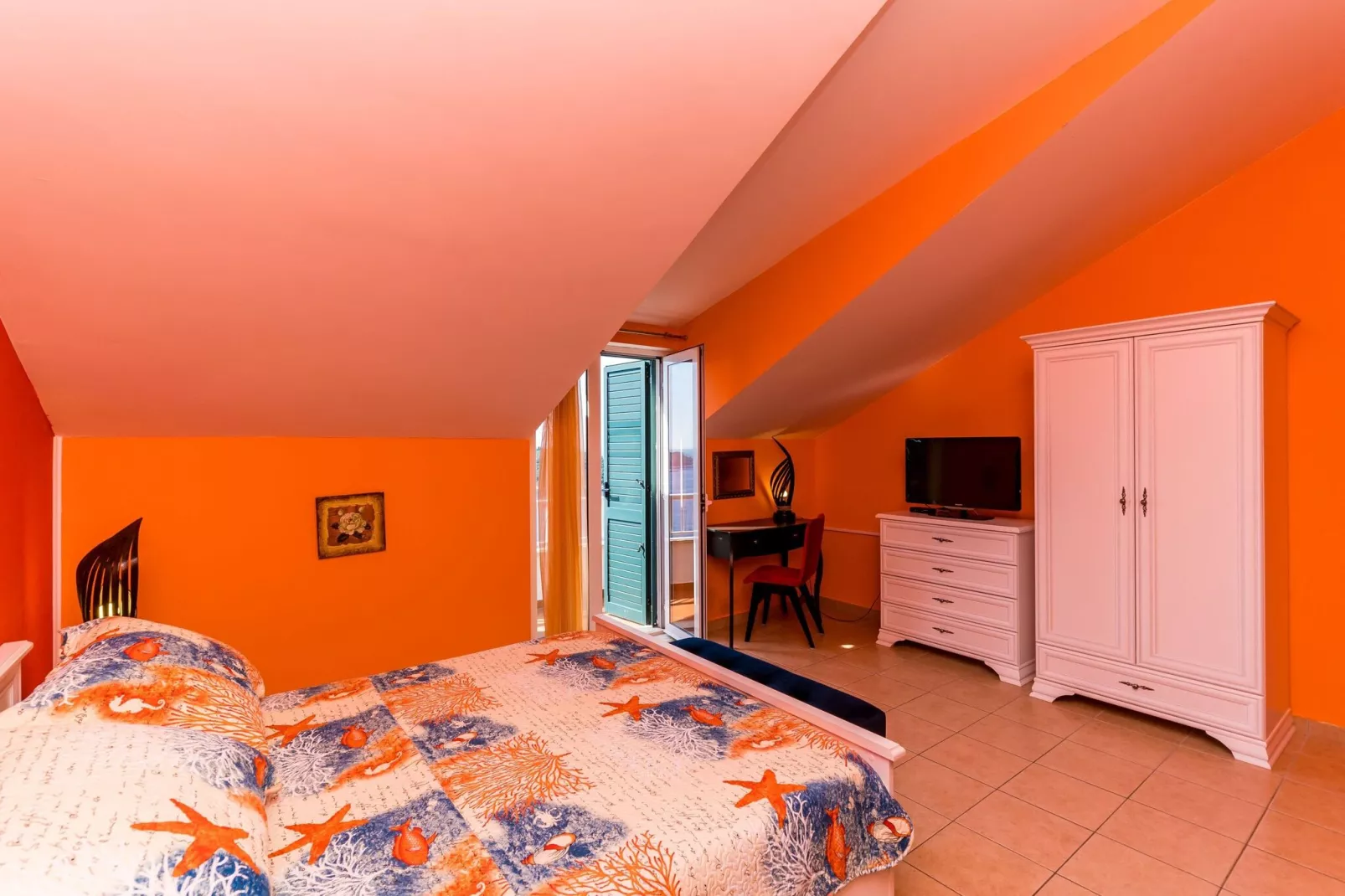 Villa Adrian - Six Bedroom Villa with Swimming pool and Sea View-Bedroom