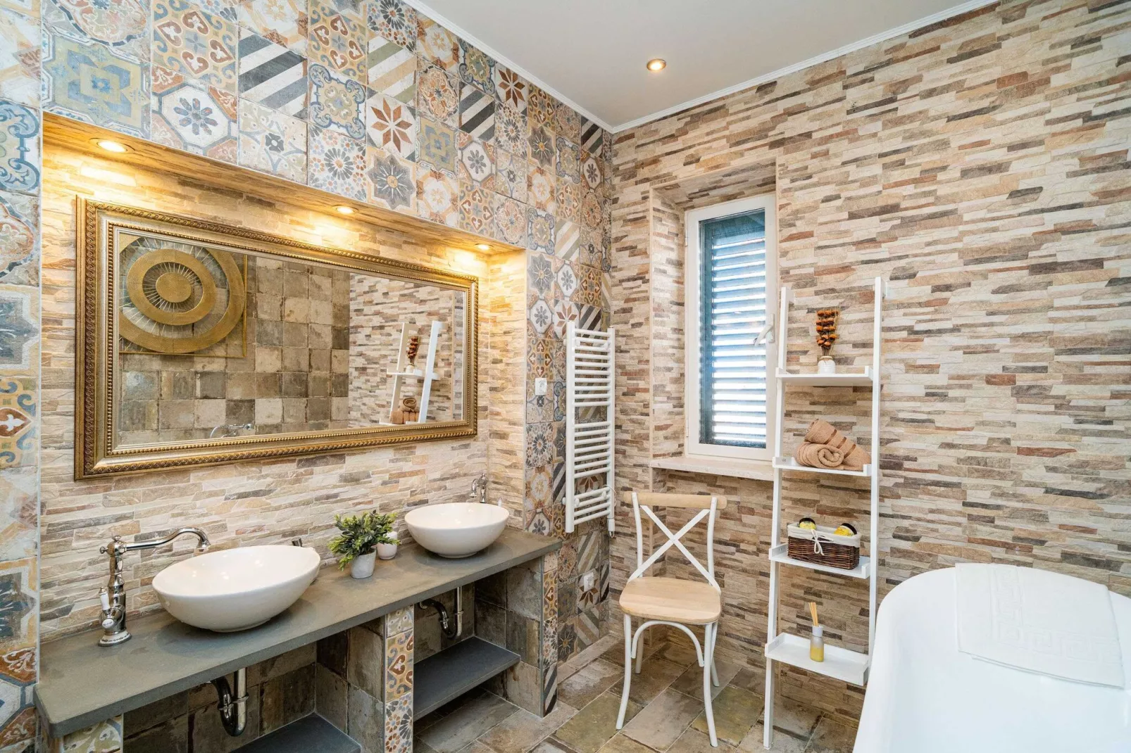 Villa Adrian - Six Bedroom Villa with Swimming pool and Sea View-Bathroom