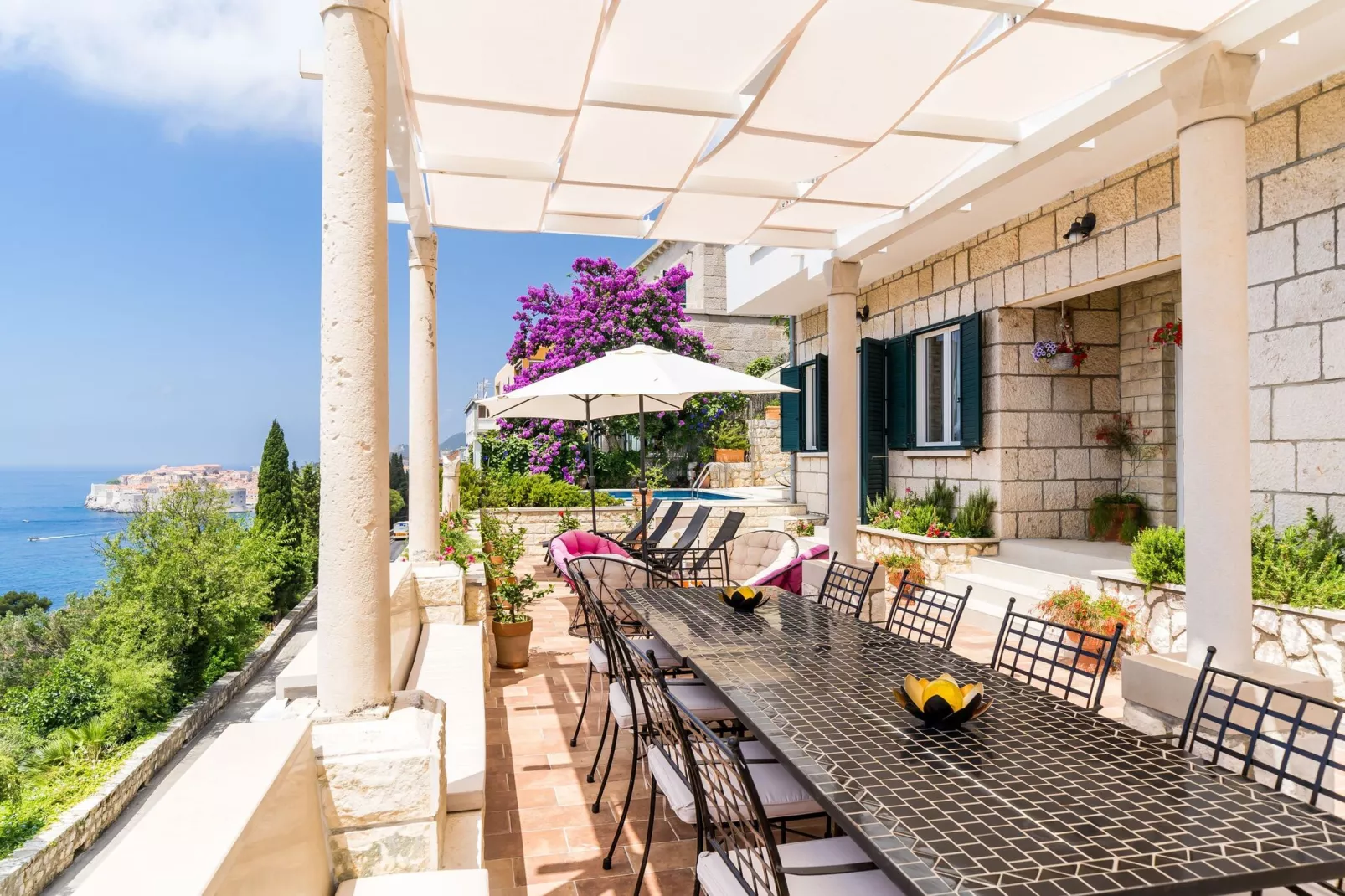 Villa Adrian - Six Bedroom Villa with Swimming pool and Sea View-Outdoor