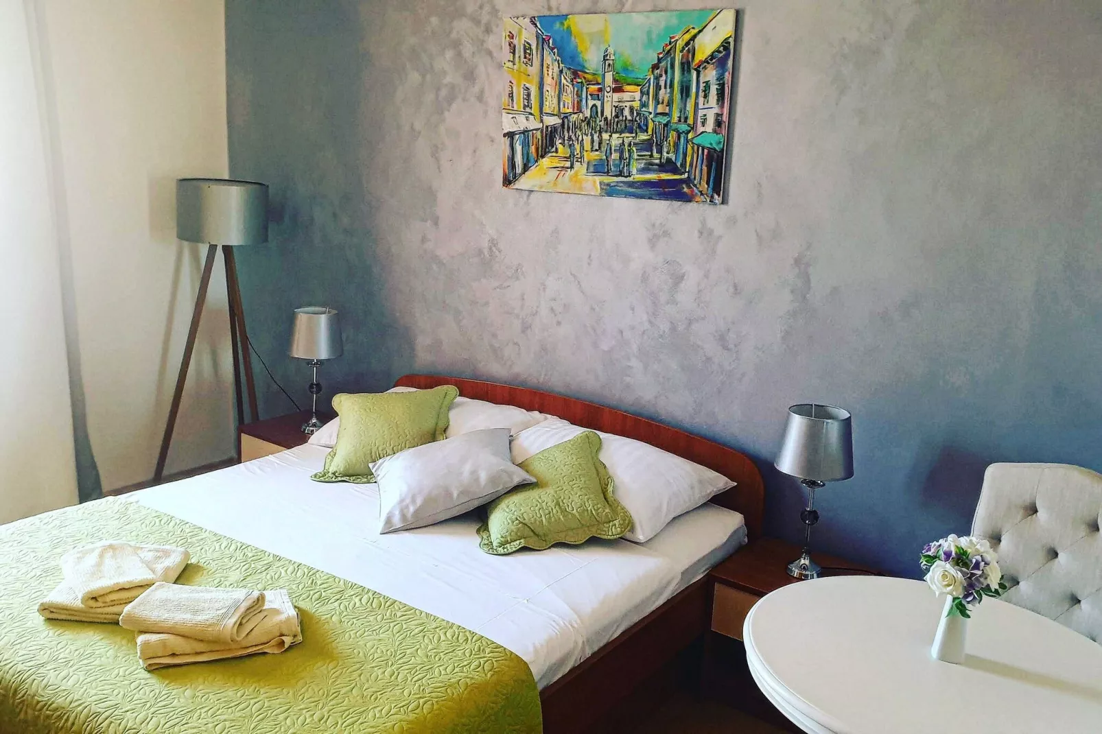 Villa Dubelj Dubrovnik -Deluxe Double or Twin Room with Balcony-Schlafzimmer