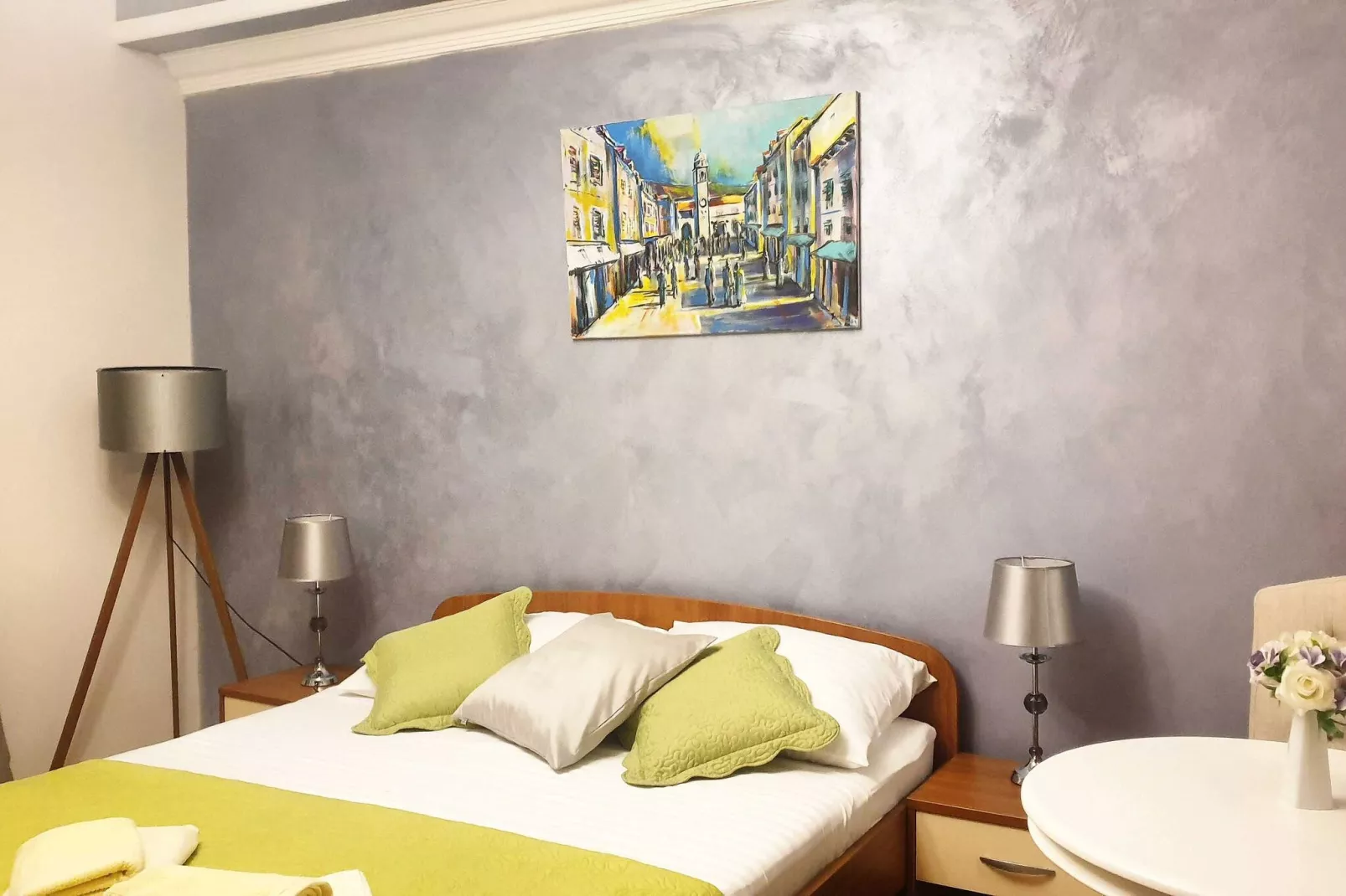 Villa Dubelj Dubrovnik -Deluxe Double or Twin Room with Balcony-Schlafzimmer