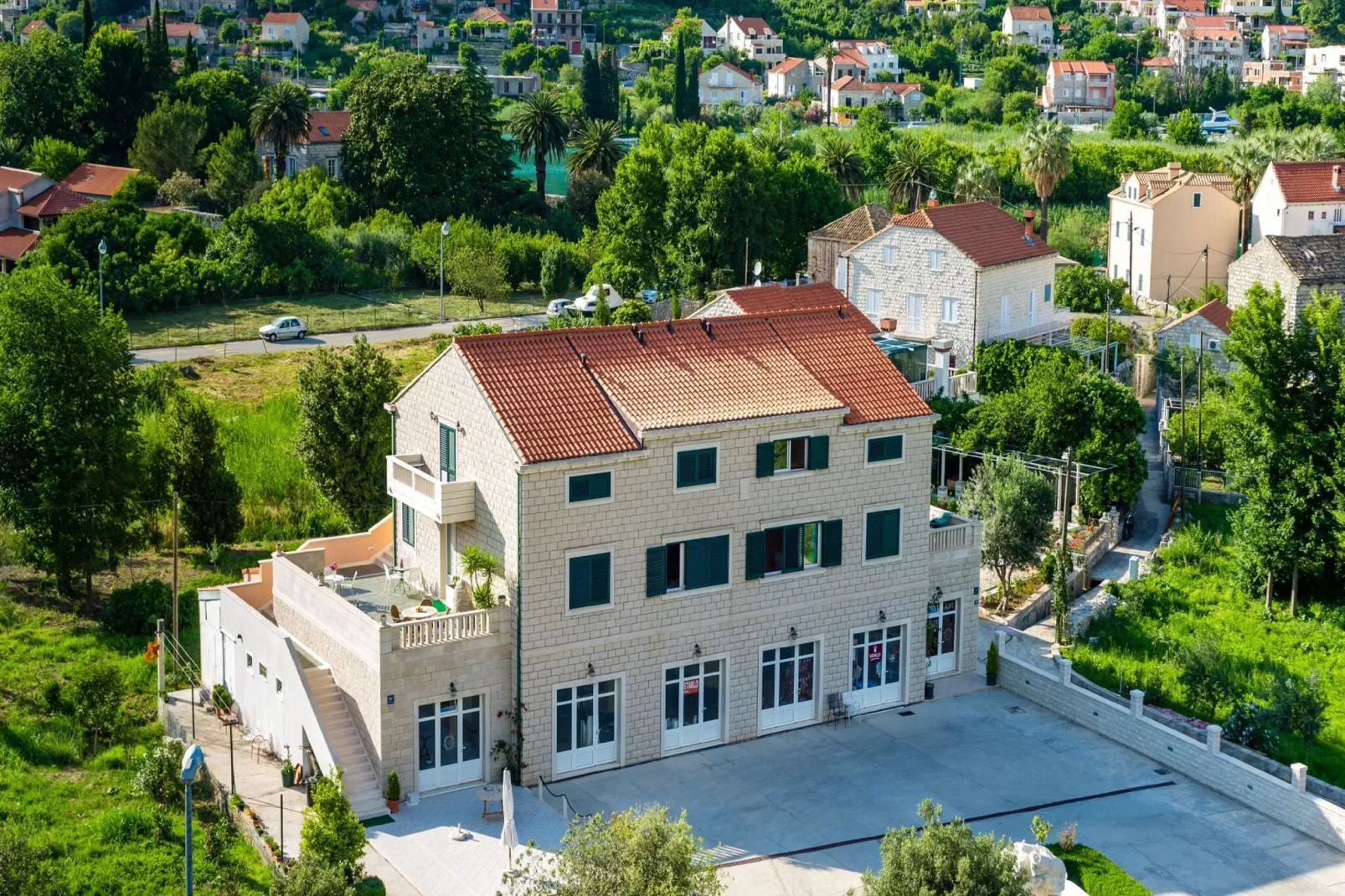 Villa Dubelj Dubrovnik -Deluxe Double or Twin Room with Balcony-Außenbereich