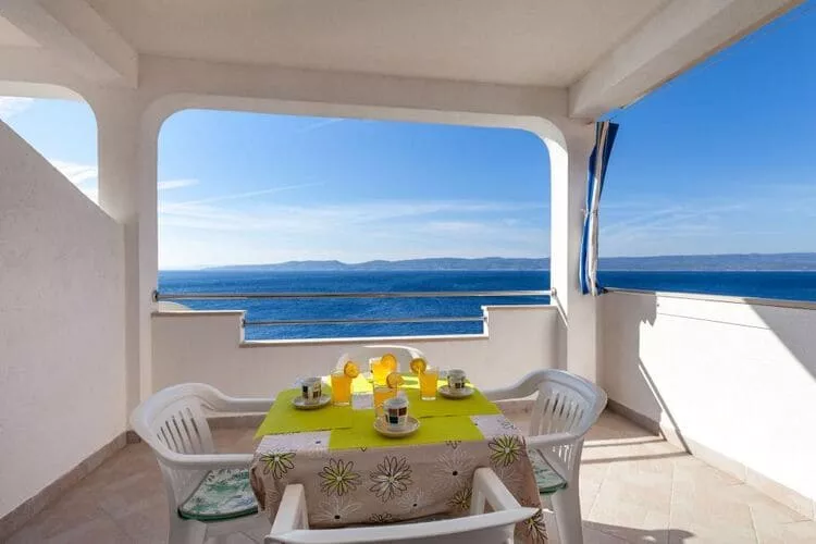 Apartments Nena (ST) - Standard One Bedroom Apartment with Balcony and Sea View (A2)-Terrace balcony