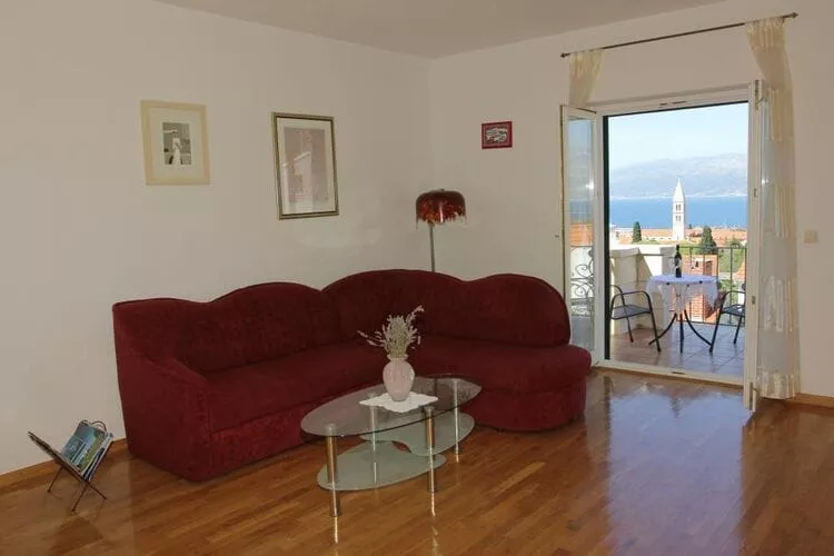 Apartments Villa Muškat - Duplex Three Bedroom Apartment with Balcony Sea View(VELIKI)-Salon