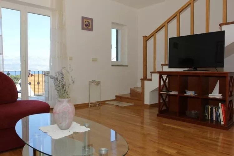 Apartments Villa Muškat - Duplex Three Bedroom Apartment with Balcony Sea View(VELIKI)-Salon