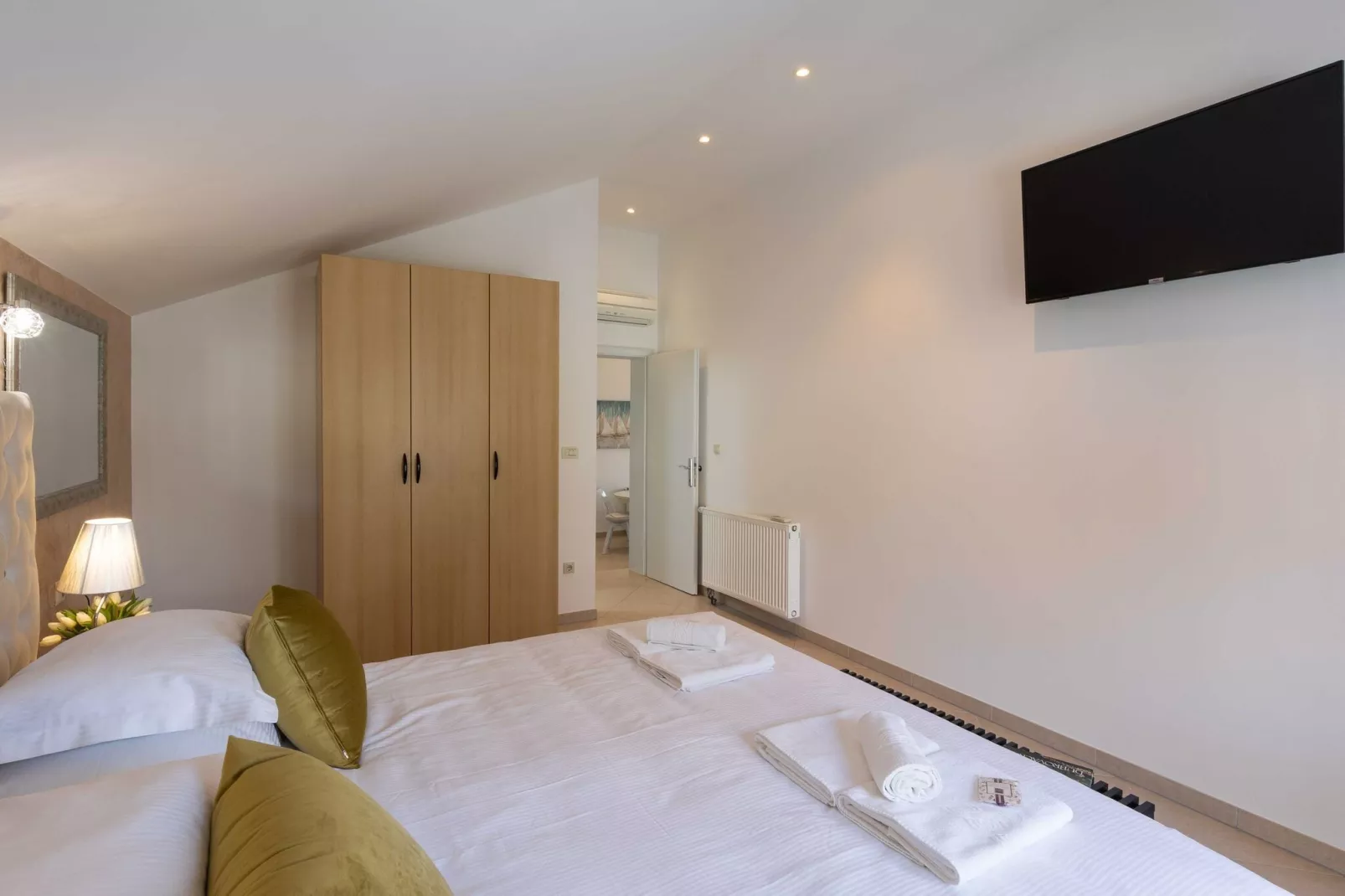 Apartments Subrenum - Comfort Two Bedroom Apartment with Terrace and Sea View (A2)-Bedroom