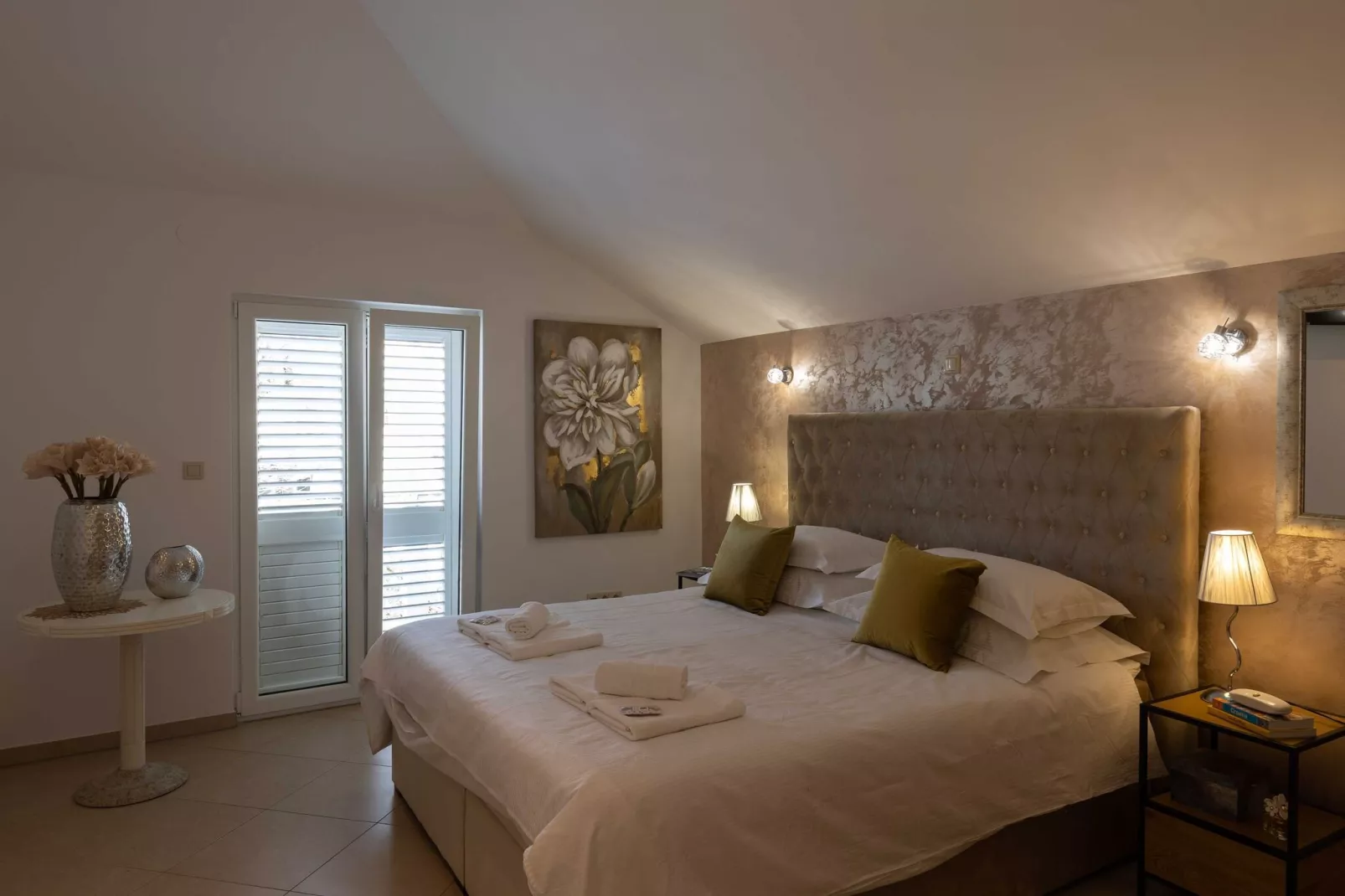 Apartments Subrenum - Comfort Two Bedroom Apartment with Terrace and Sea View (A2)-Bedroom