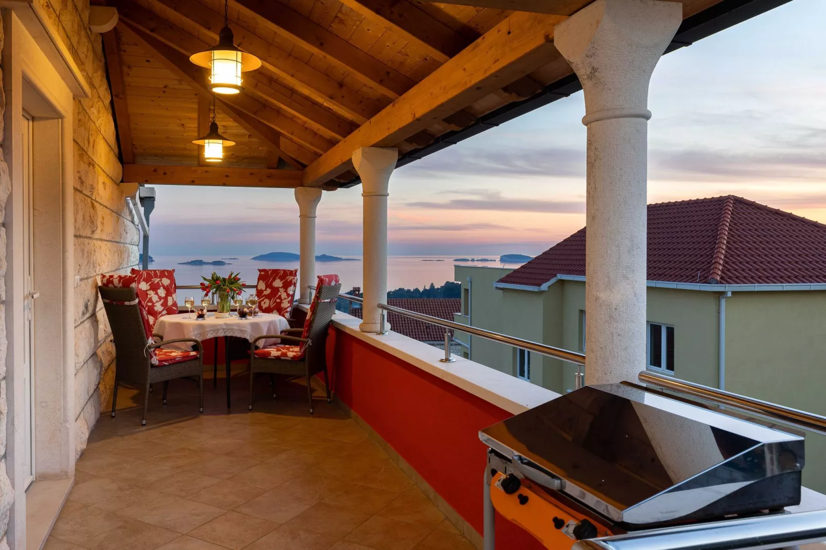 Apartments Subrenum - Comfort Two Bedroom Apartment with Terrace and Sea View (A2)-Terrace