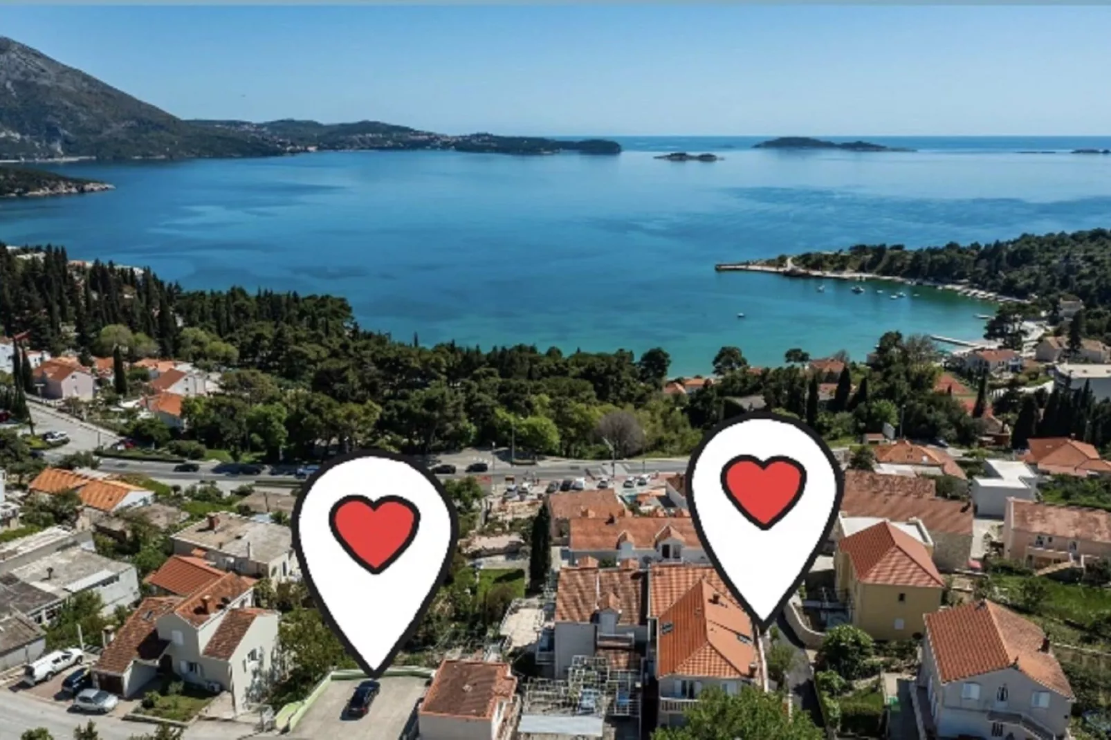 Apartments Subrenum - Comfort Two Bedroom Apartment with Terrace and Sea View (A2)-View
