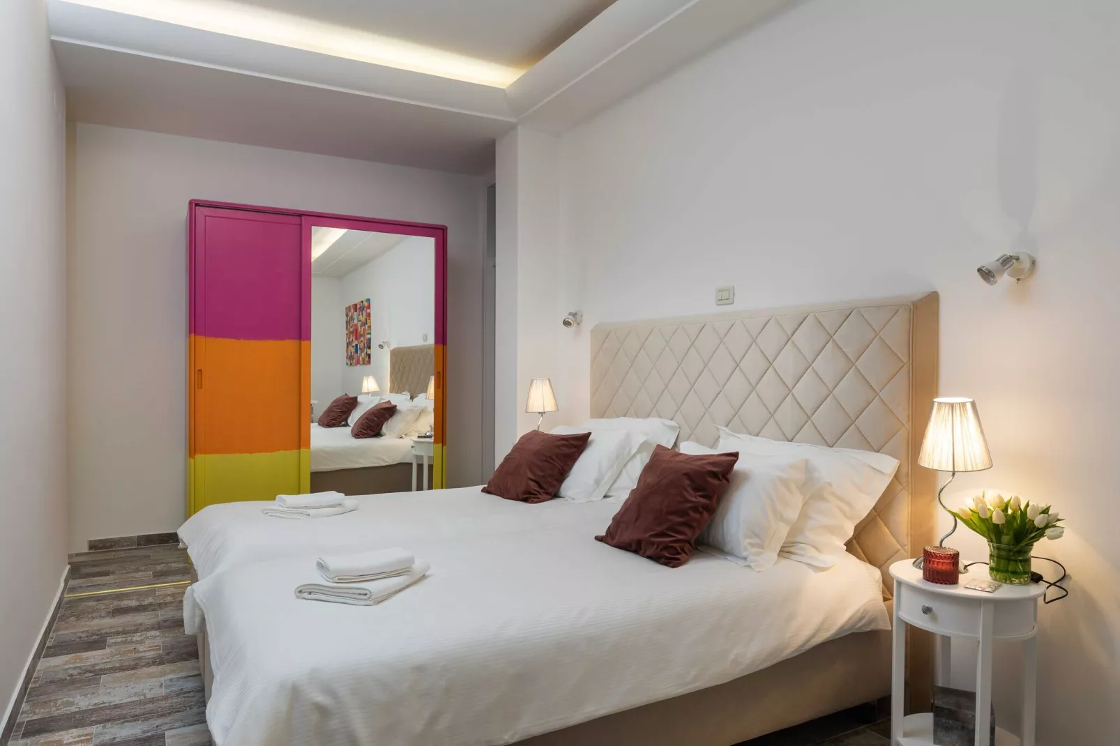 Apartments Subrenum - Superior Studio Apartment with Small Terrace (S4)-Bedroom