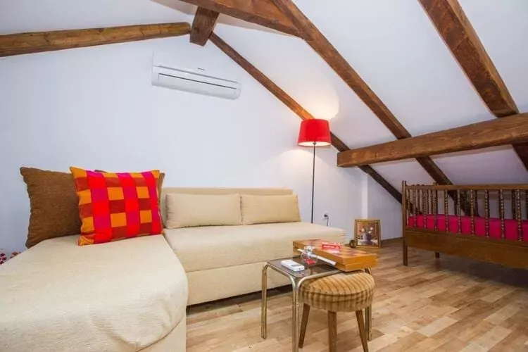 Apartment Nera - Triplex Two Bedroom Apartment with Balcony and Sea View-Living room