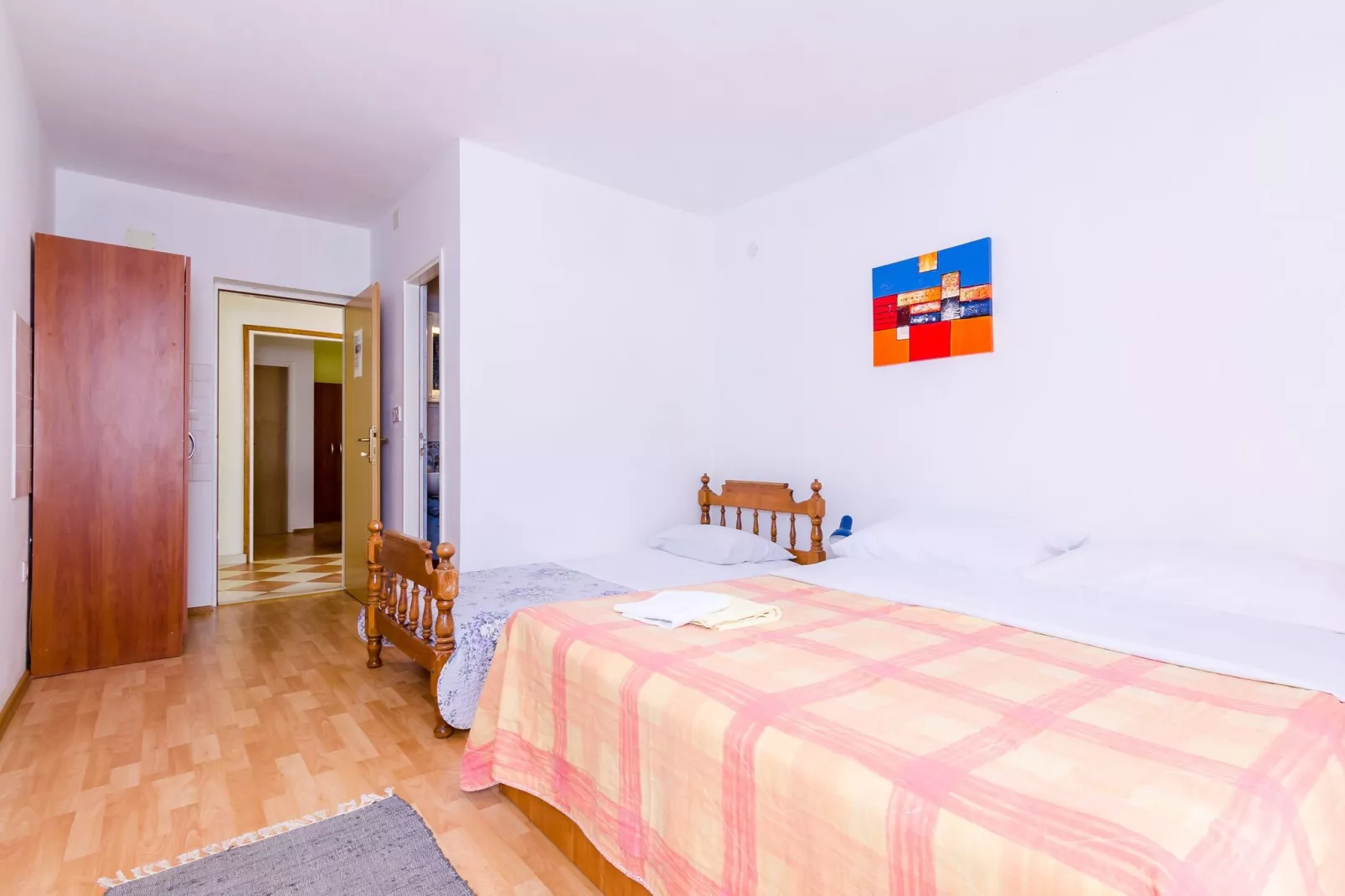 Apartments Glavor - One Bedroom Apartment with Terrace and Sea View (A1)-Schlafzimmer