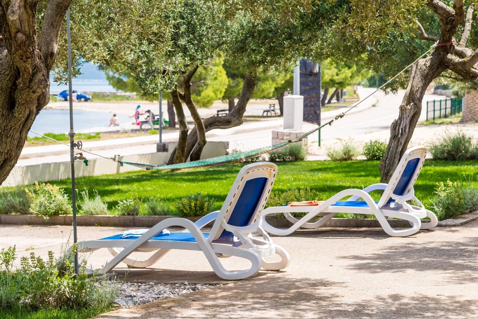 Apartments Glavor - Standard Studio Apartment with Terrace and Sea View (SA2)-Gardens summer