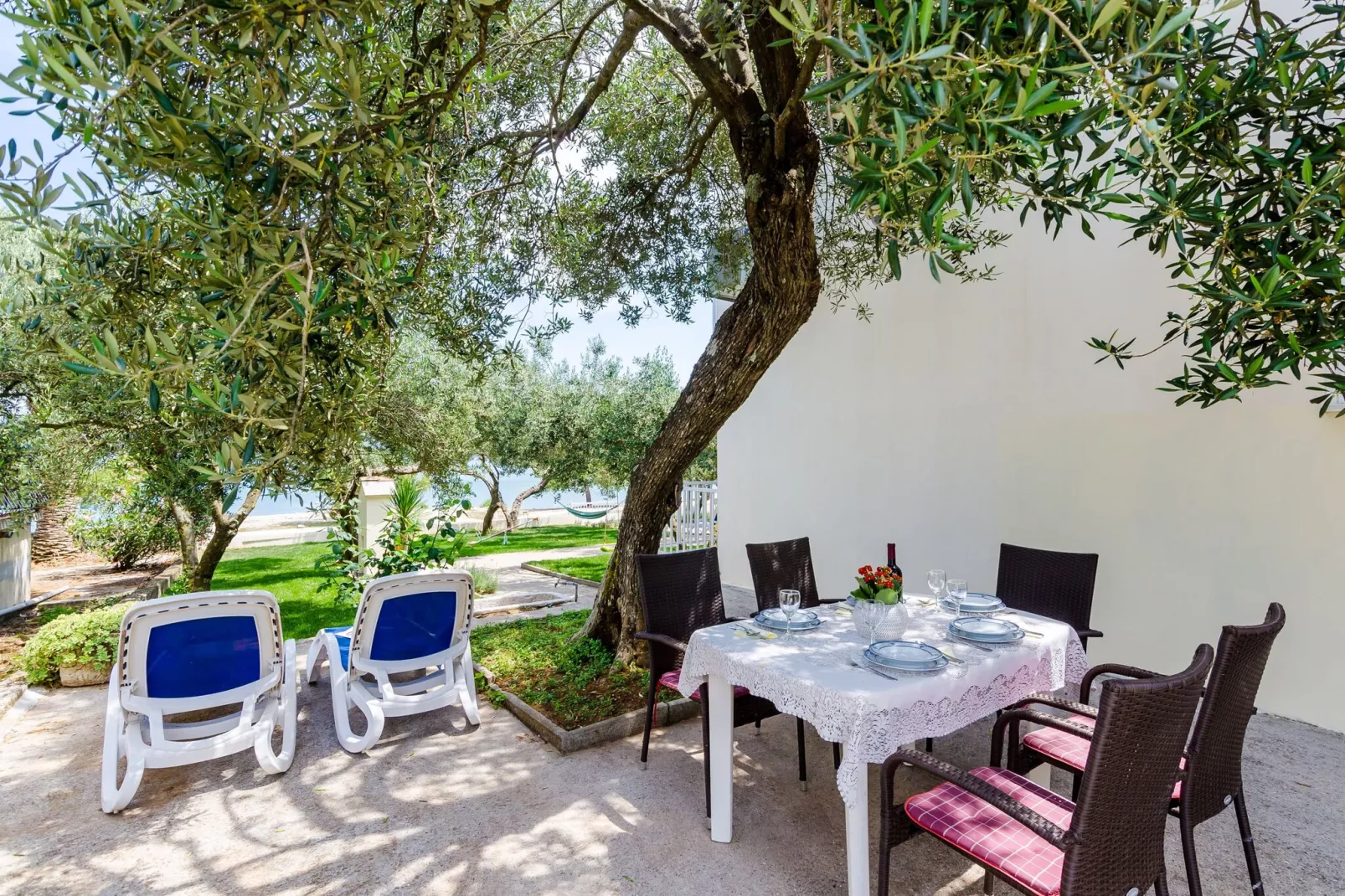 Apartments Glavor - Standard Studio Apartment with Terrace and Sea View (SA2)-Terrace