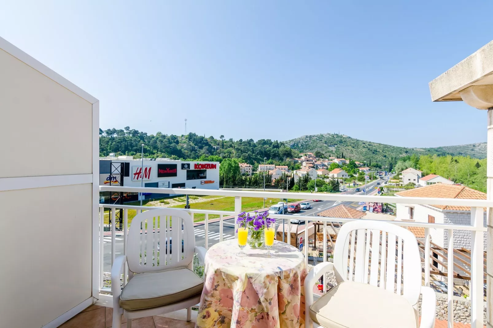 Pansion Srebreno - Double or Twin Room wth Balcony and City View 1-Terrace balcony