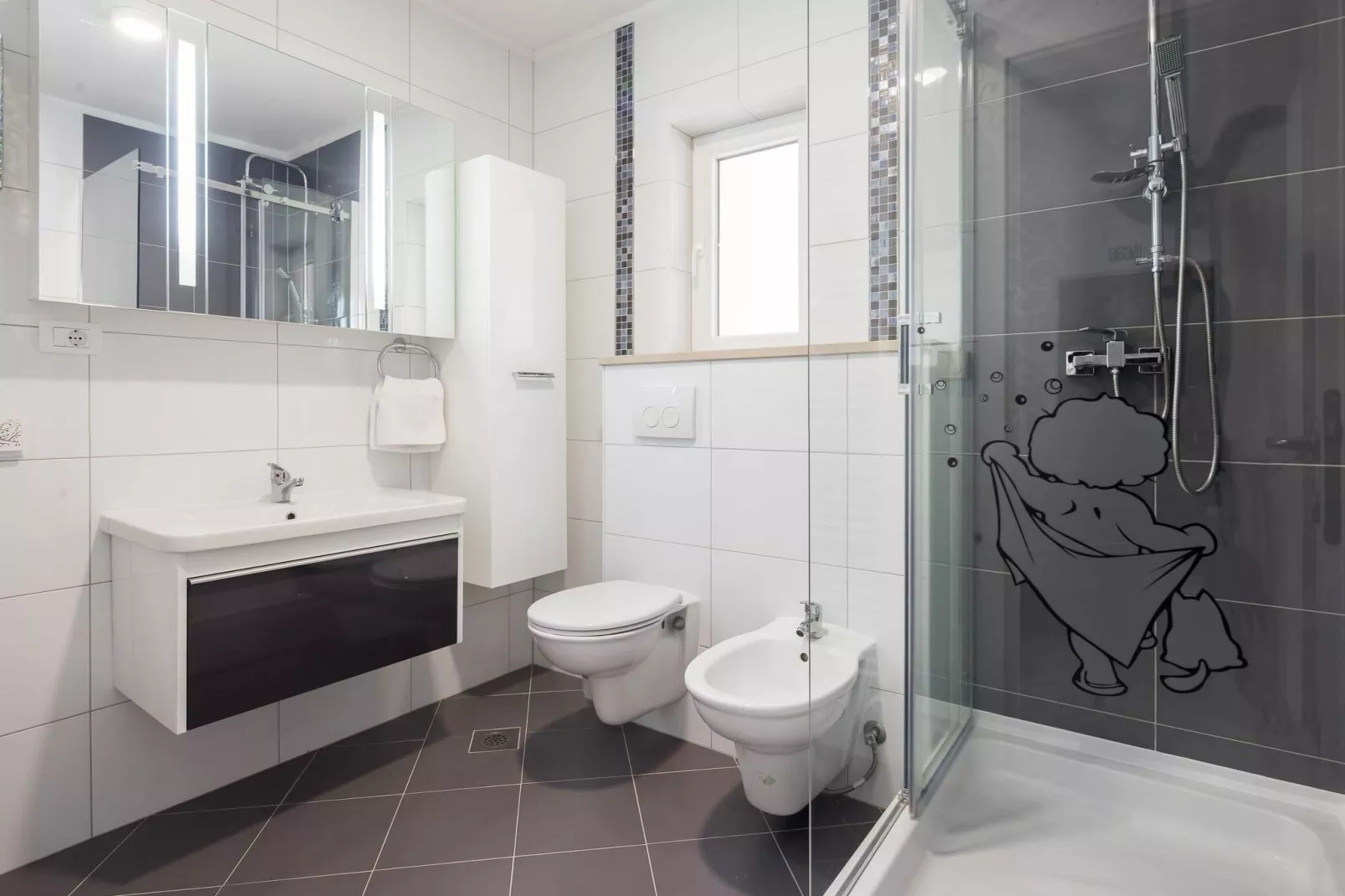 Apartment Lana - Superior Two-Bedroom Apartment with Terrace (A1) (ST)-Salle de bain