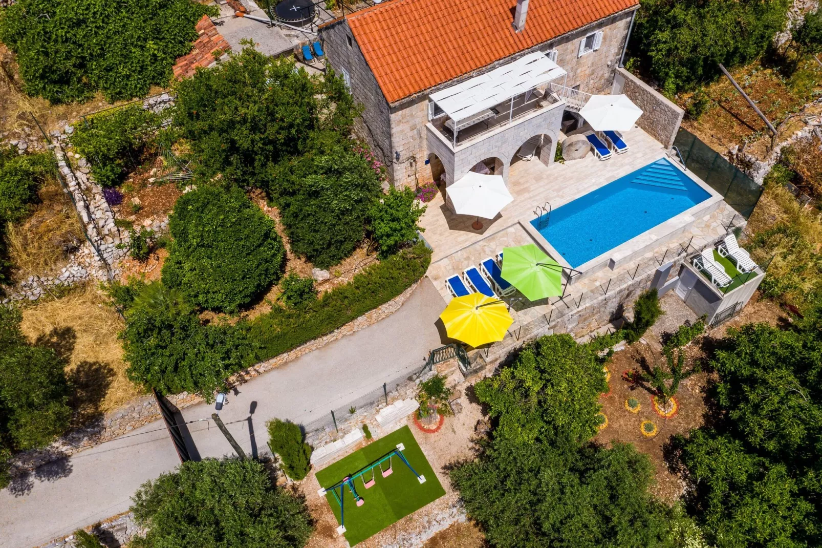House Kočan-Four Bedroom Villa with Terrace and Swimming Pool-View