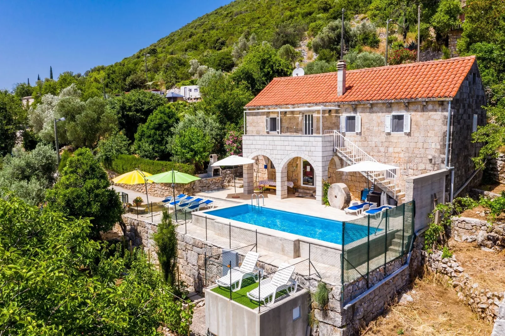 House Kočan-Four Bedroom Villa with Terrace and Swimming Pool-View