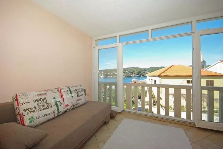 Apartments Villa Rose - Two-Bedroom Apartment with Sea View Terrace-Wohnzimmer