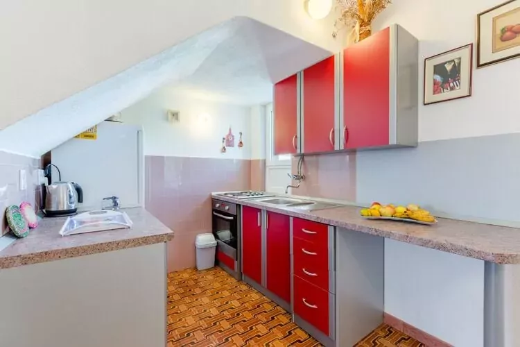 Apartment Mia-Three Bedroom Apartment with Sea View Terrace-Cuisine