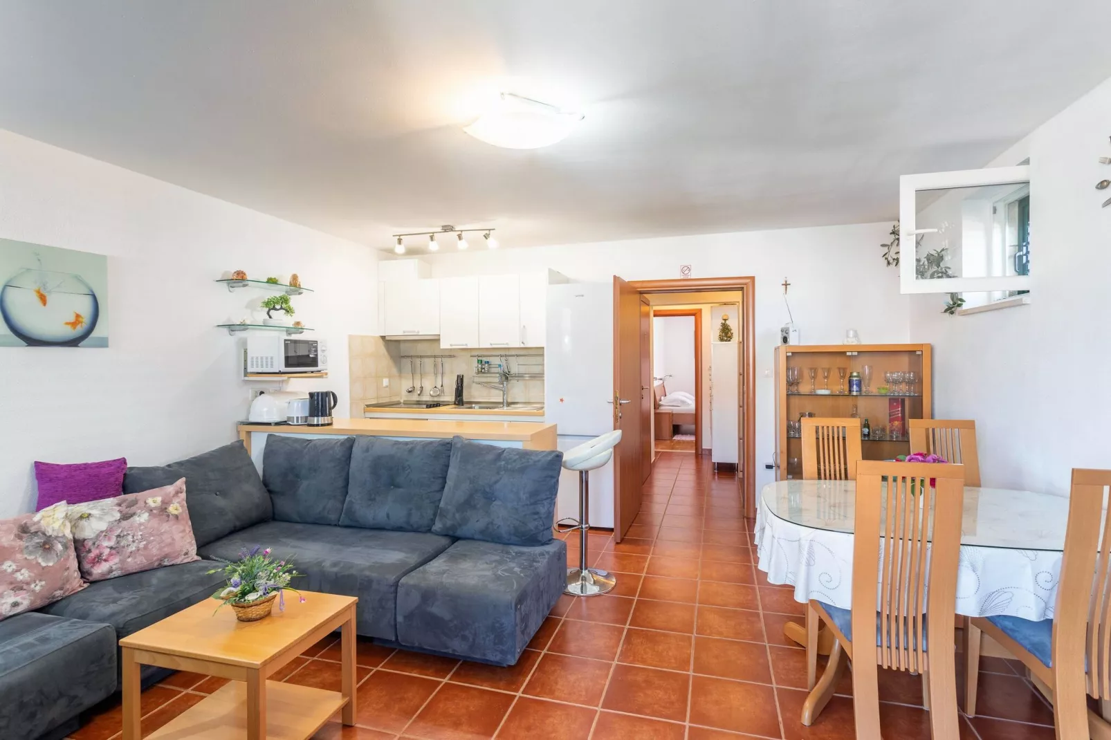 Apartment Zara - Two Bedroom Apartment with Balcony - (ST)-Living room
