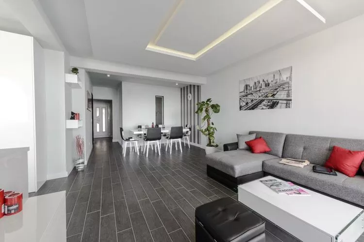 Apartment LaVilla - Two Bedroom Apartment with Balcony and Sea View (Žuti)-Wohnzimmer