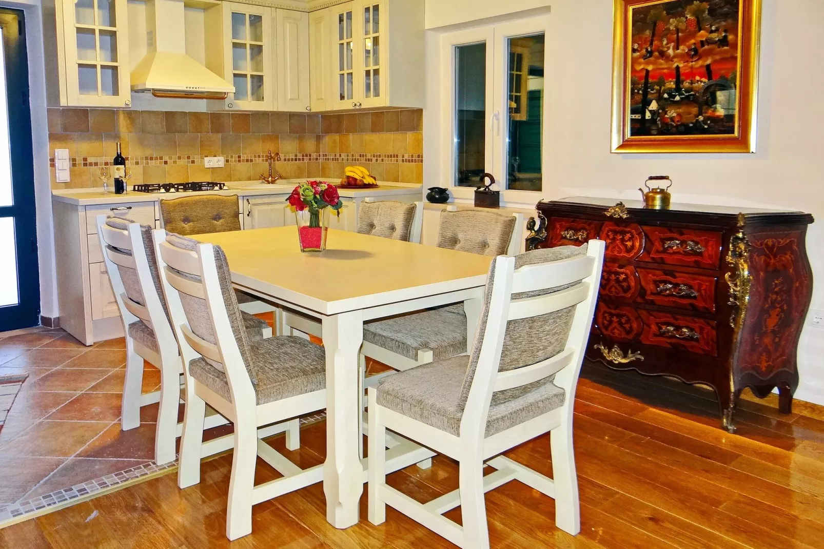 Stone House San Pelegrin-Two Bedroom Holiday Home with Terrace and Sea View-Cuisine