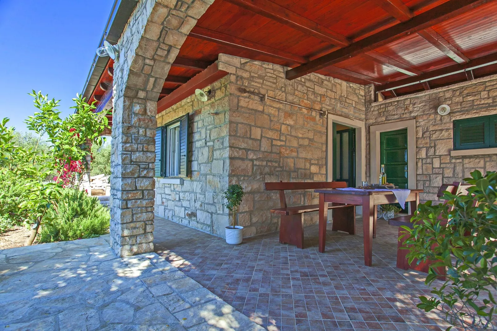 Stone House San Pelegrin-Two Bedroom Holiday Home with Terrace and Sea View-Terrasse