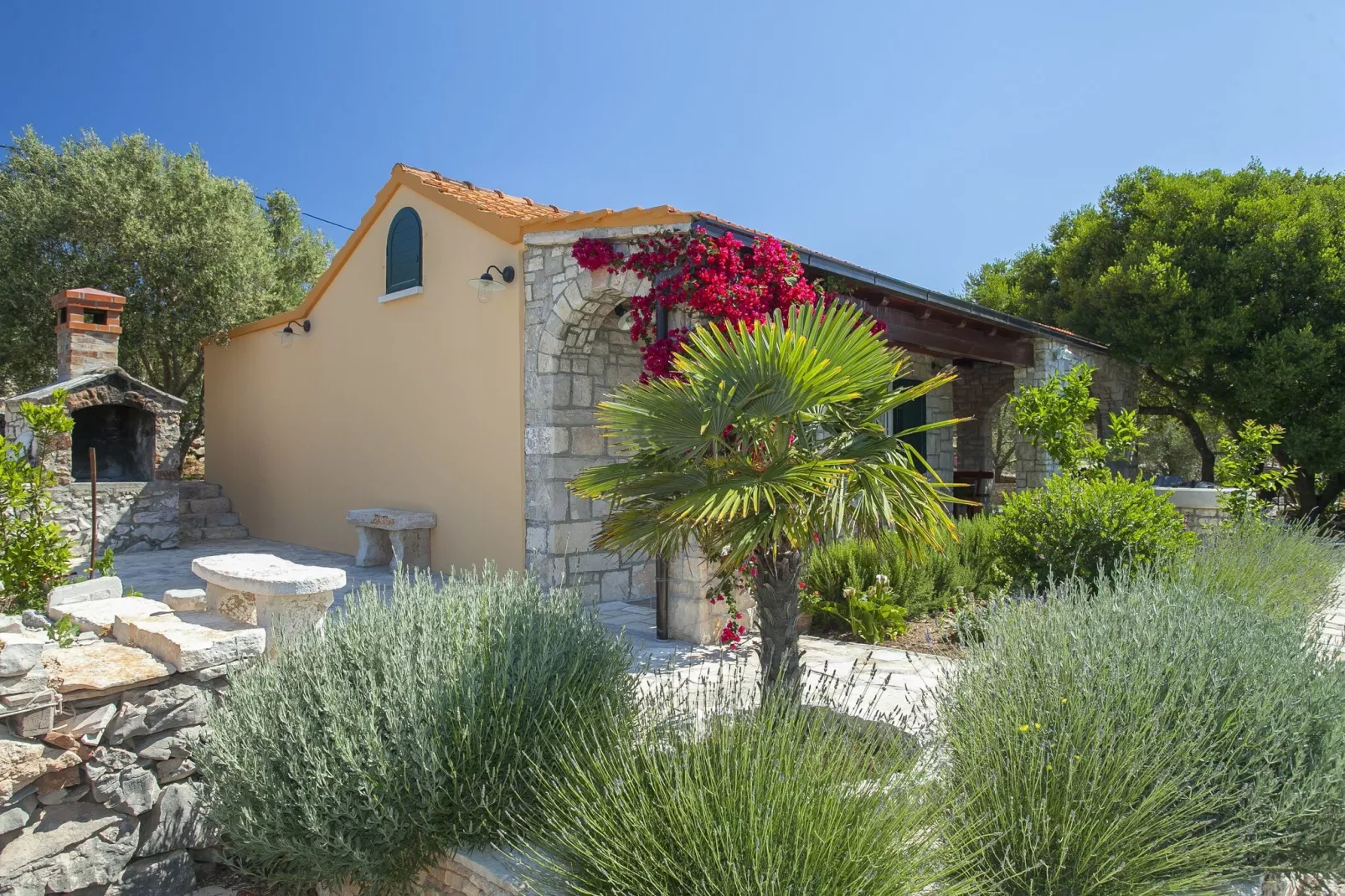 Stone House San Pelegrin-Two Bedroom Holiday Home with Terrace and Sea View-Extérieur