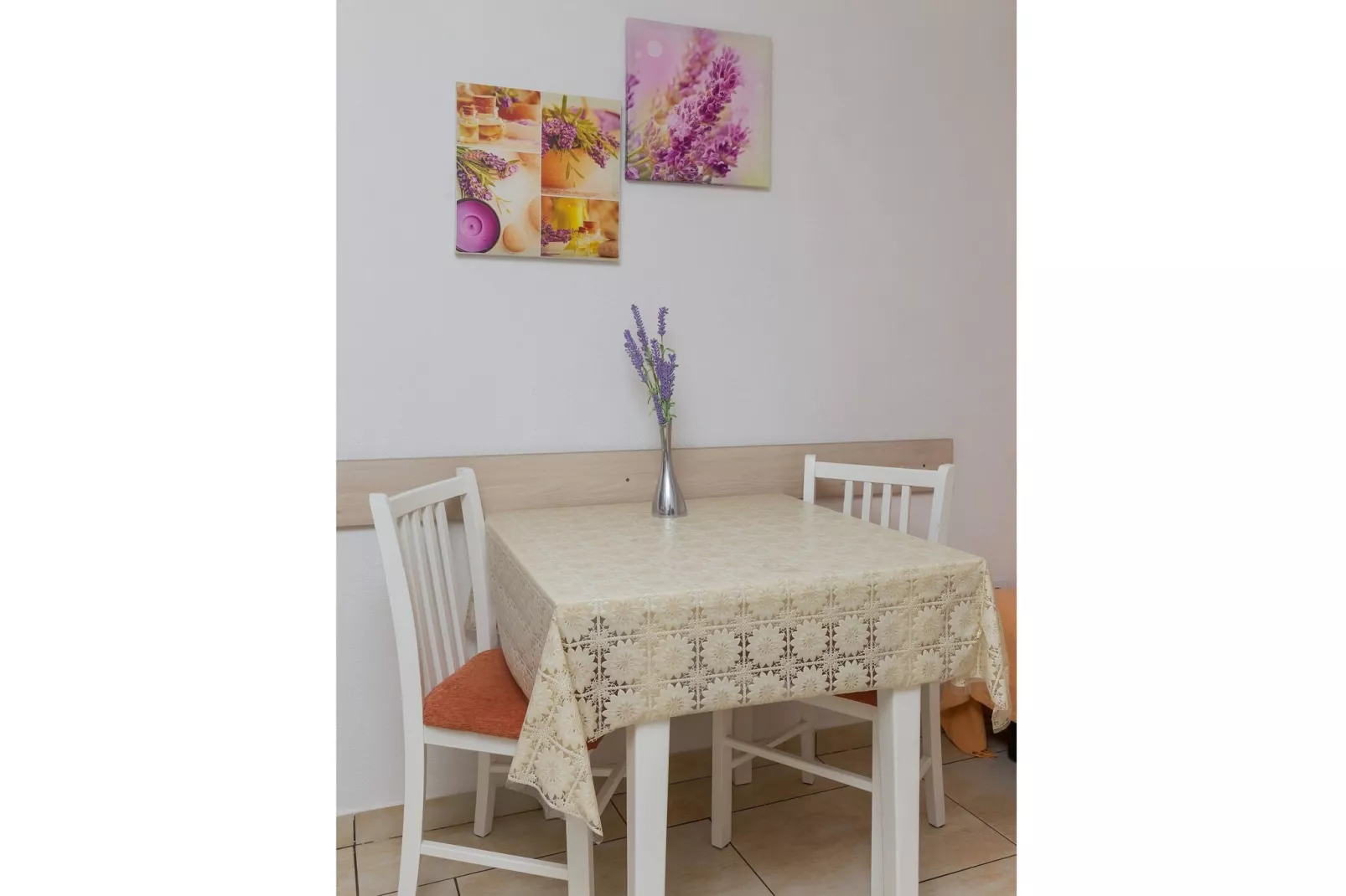 Apartments Lovro - Duplex One Bedroom Apartment with Terrace and Partial Sea View (1)-Dining room
