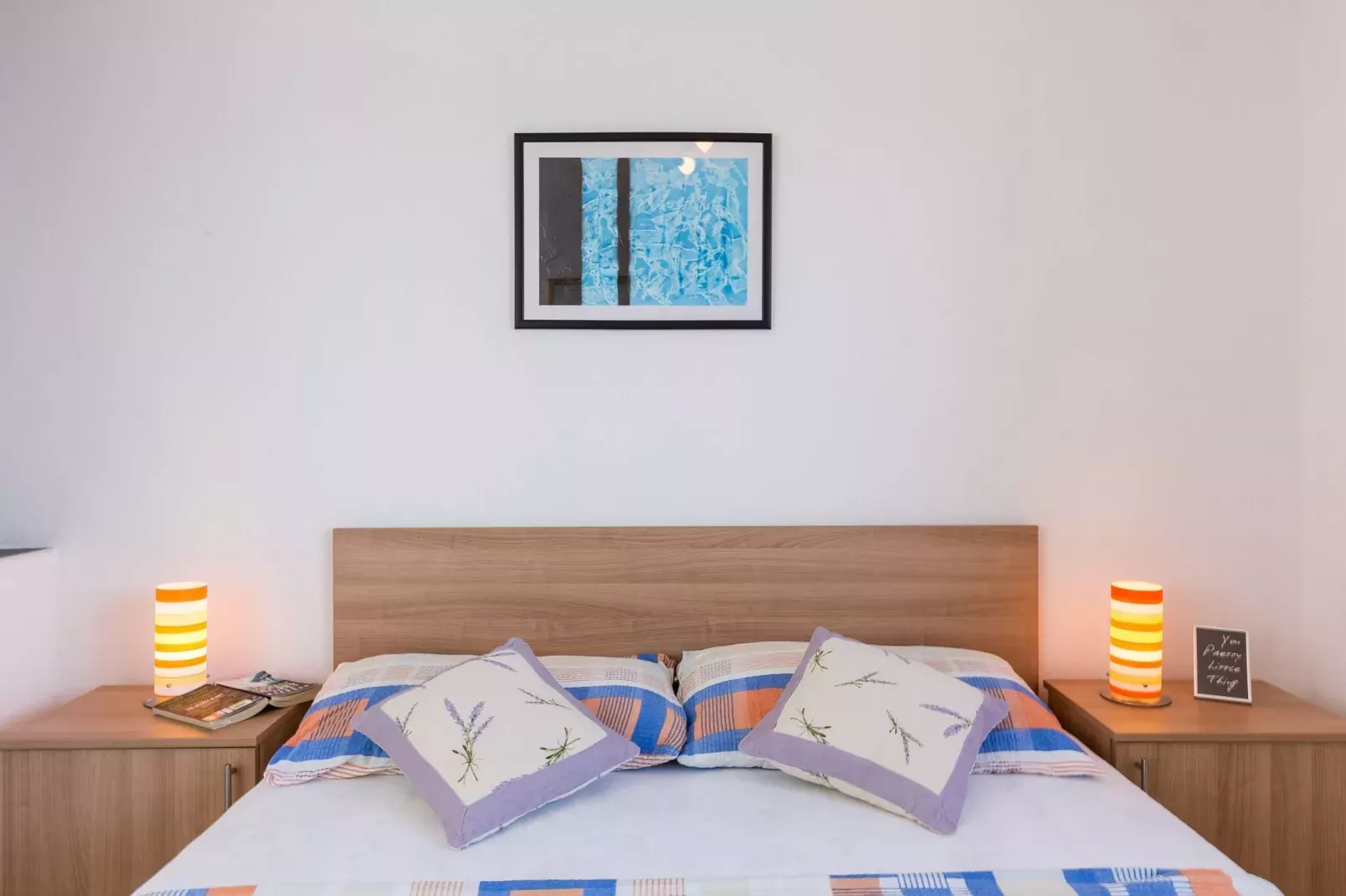 Apartments Lovro - Duplex One Bedroom Apartment with Terrace and Partial Sea View (1)-Bedroom
