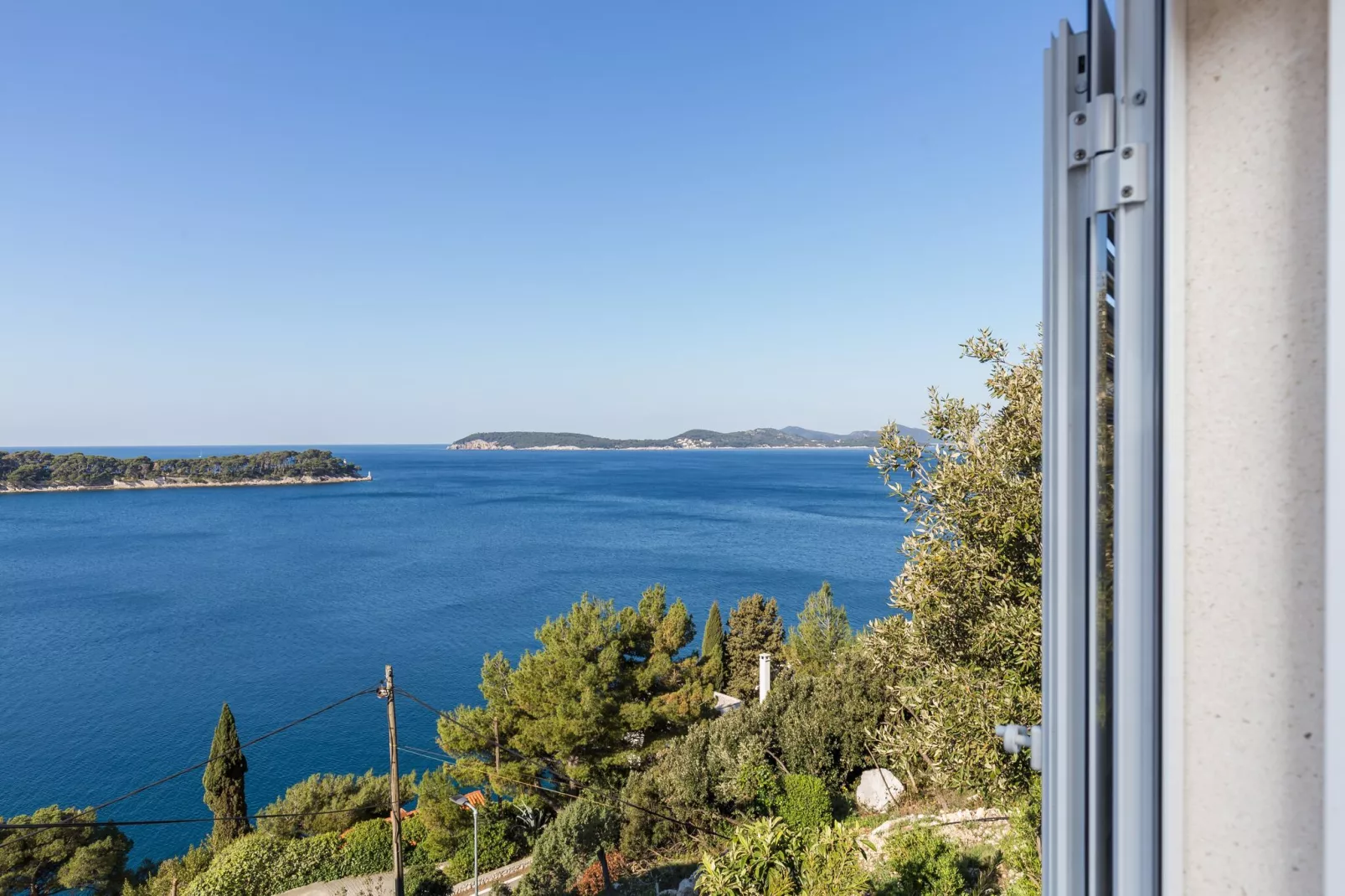 Apartments Lovro - Duplex One Bedroom Apartment with Terrace and Partial Sea View (1)-View