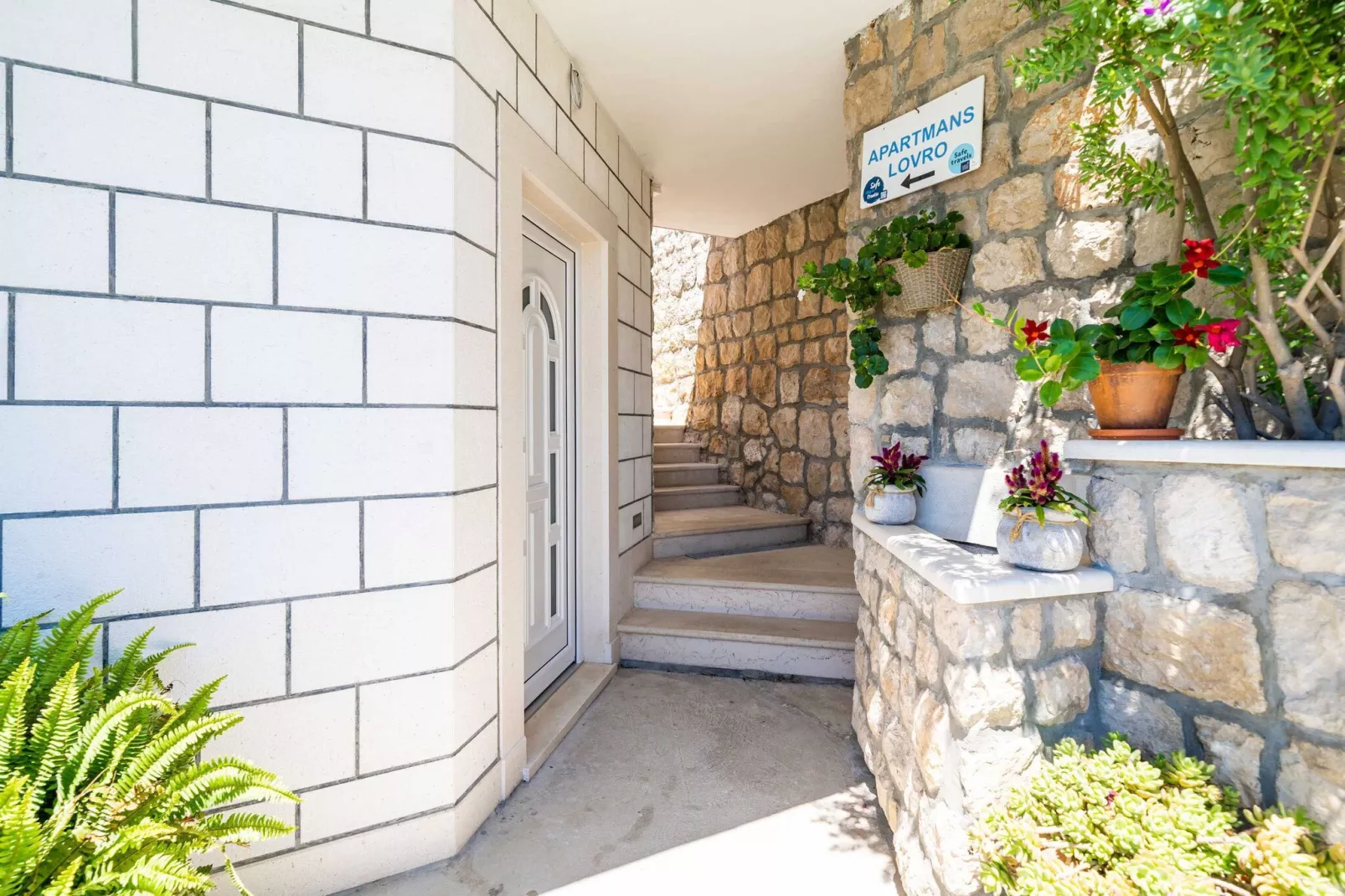 Apartments Lovro - One Bedroom Apartment with Terrace and Sea View (2)-Outdoor