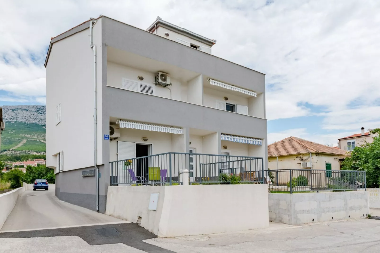 Apartment Anamaris (ST) - One Bedroom Apartment with Terrace and Sea View-Outdoor