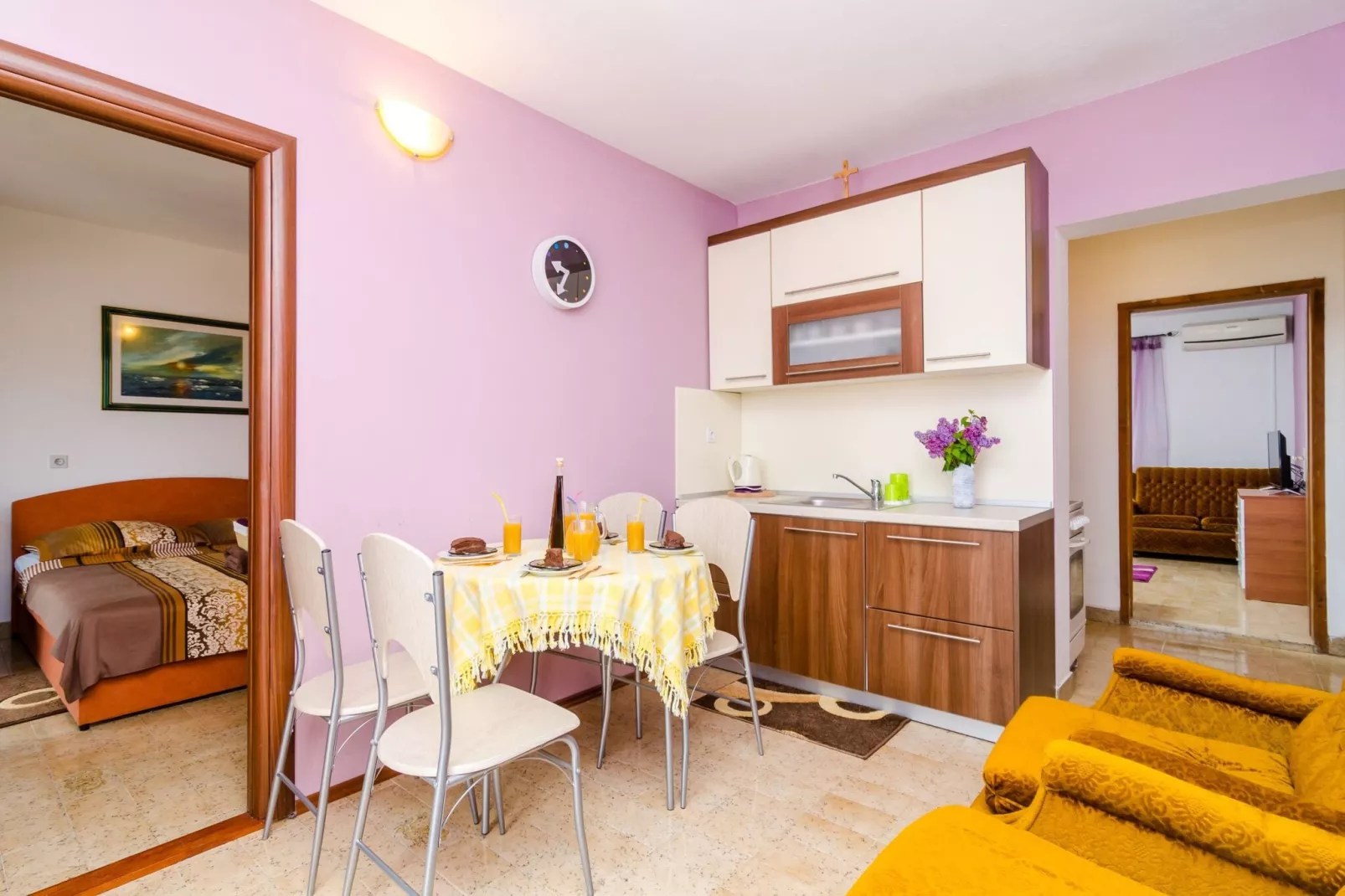 Apartment Bay Of Dreams - Two-Bedroom Apartment with Terrace and Sea View-Dining room